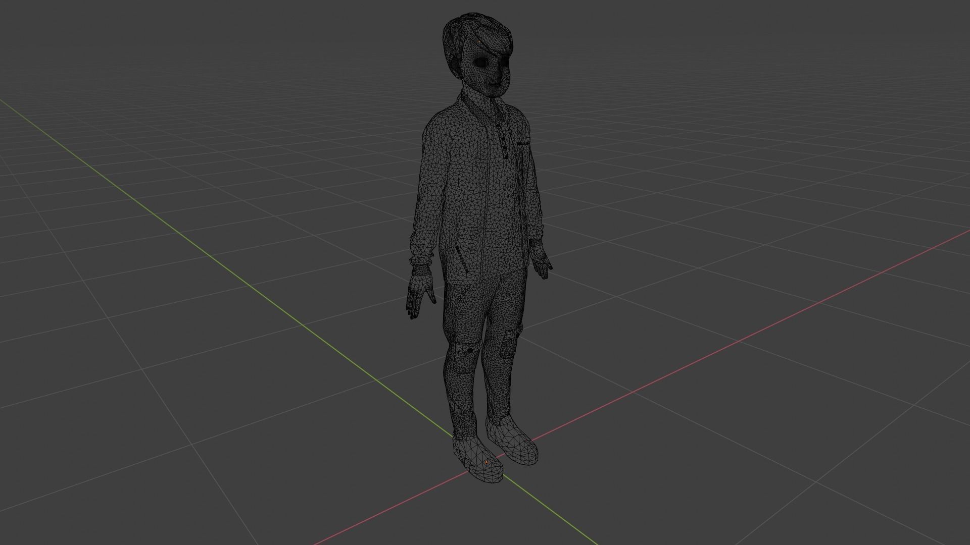 Cartoon Character Low-poly 3D model_9