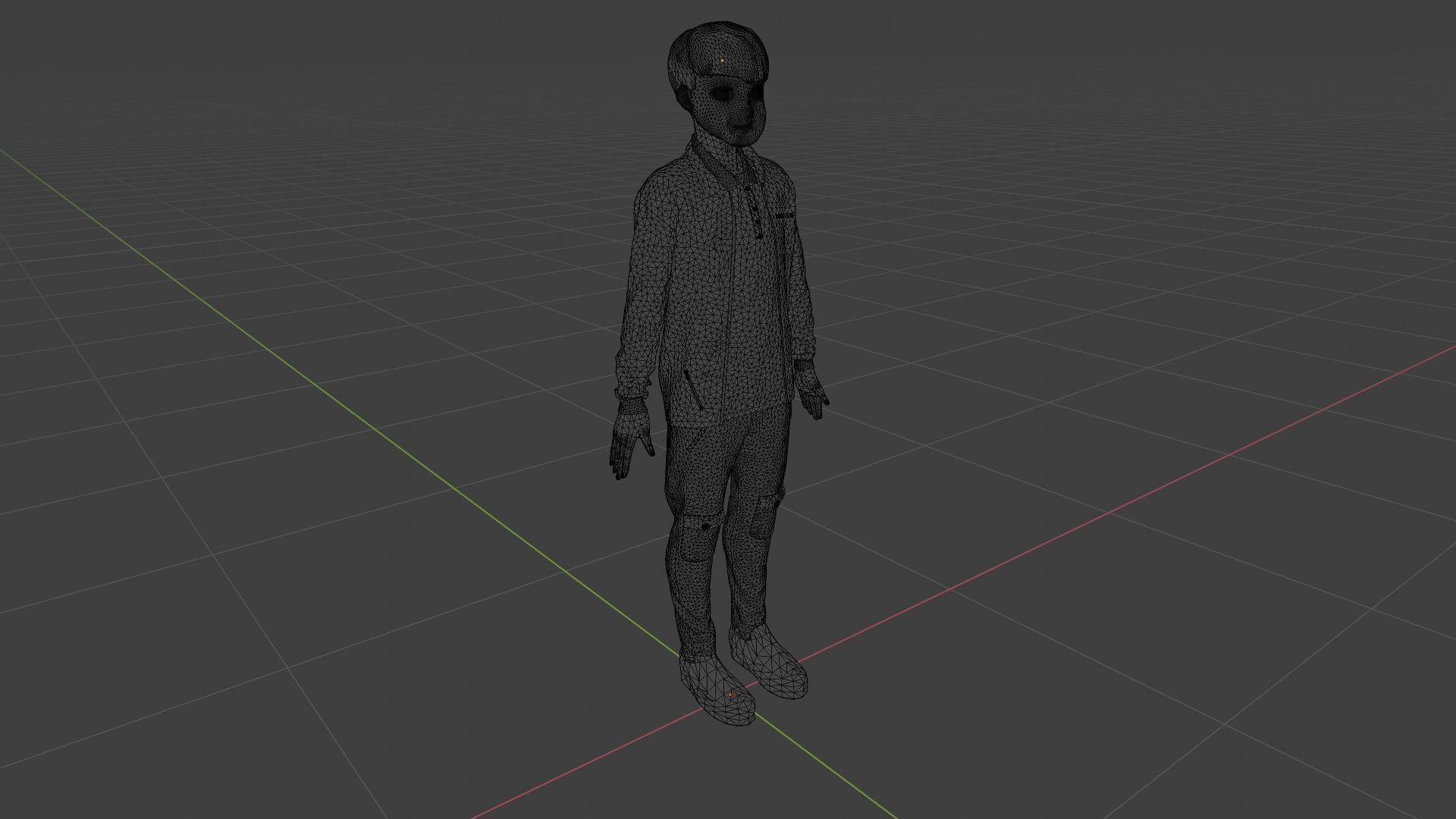 Cartoon Character Low-poly 3D model_9