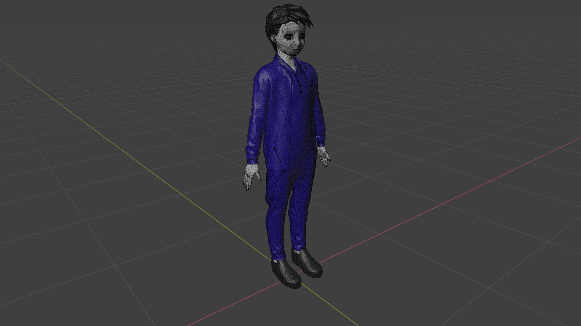 Cartoon Character Low-poly 3D model_8