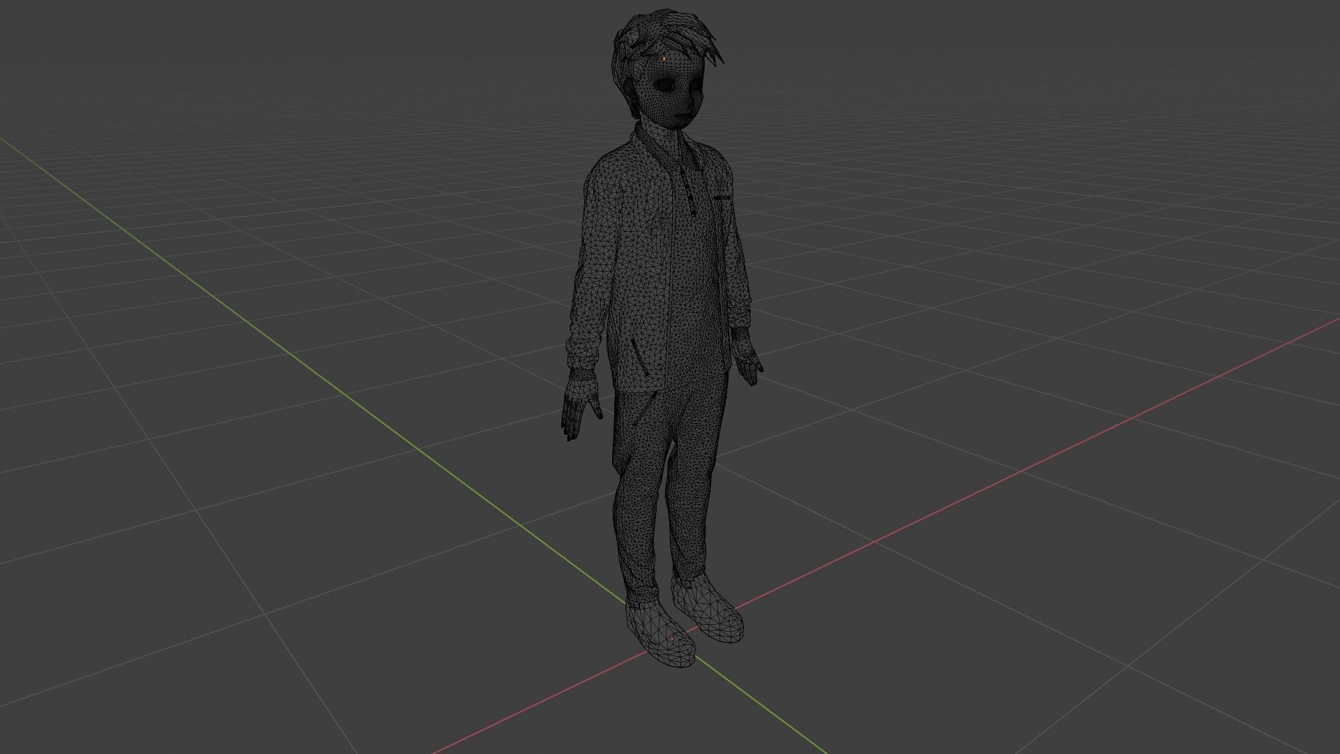 Cartoon Character Low-poly 3D model_9