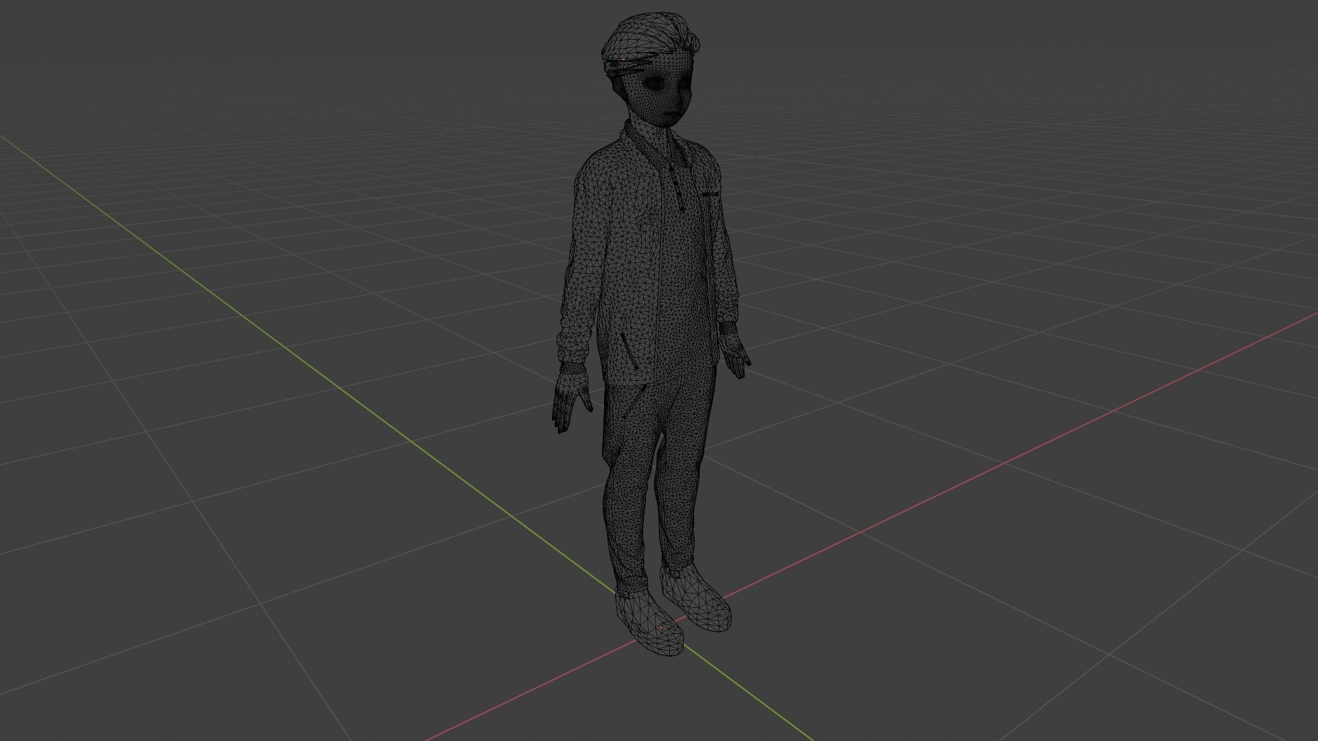 Cartoon Character Low-poly 3D model_9