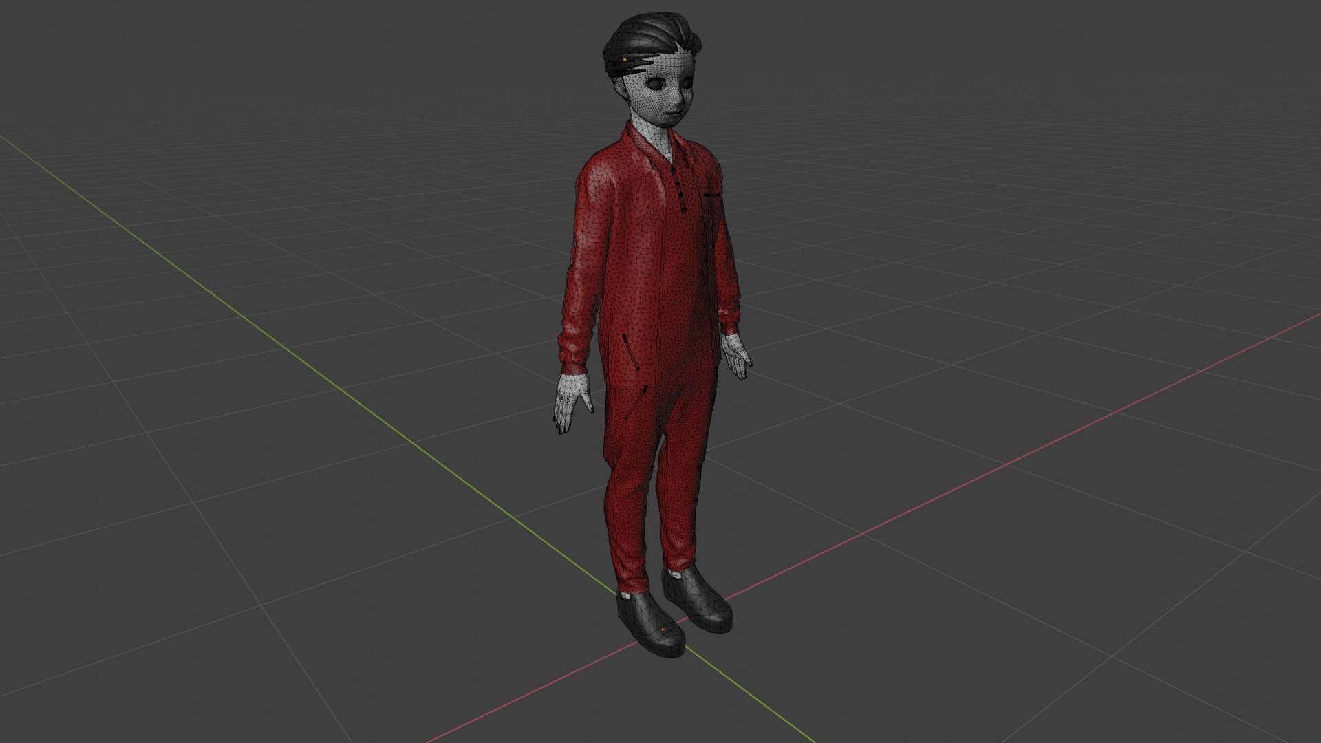 Cartoon Character Low-poly 3D model_8