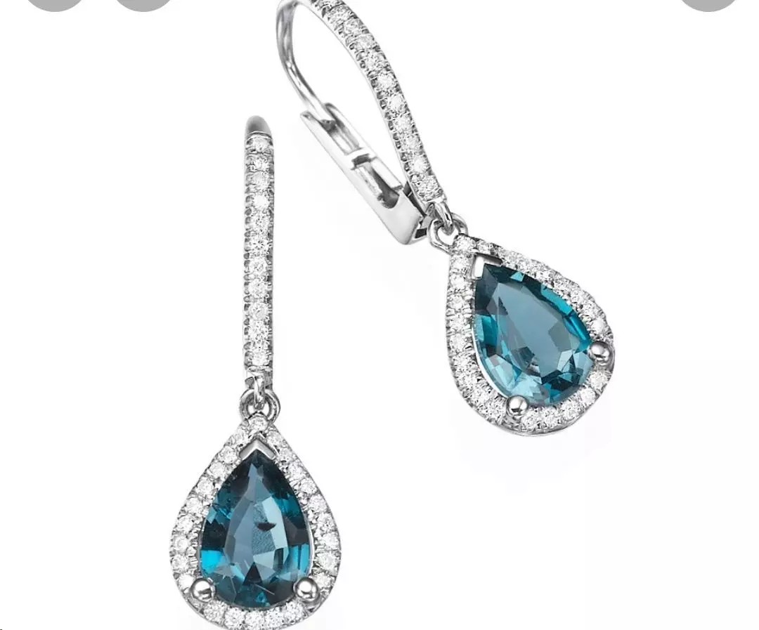pear halo earring 12 on 8 3D print model