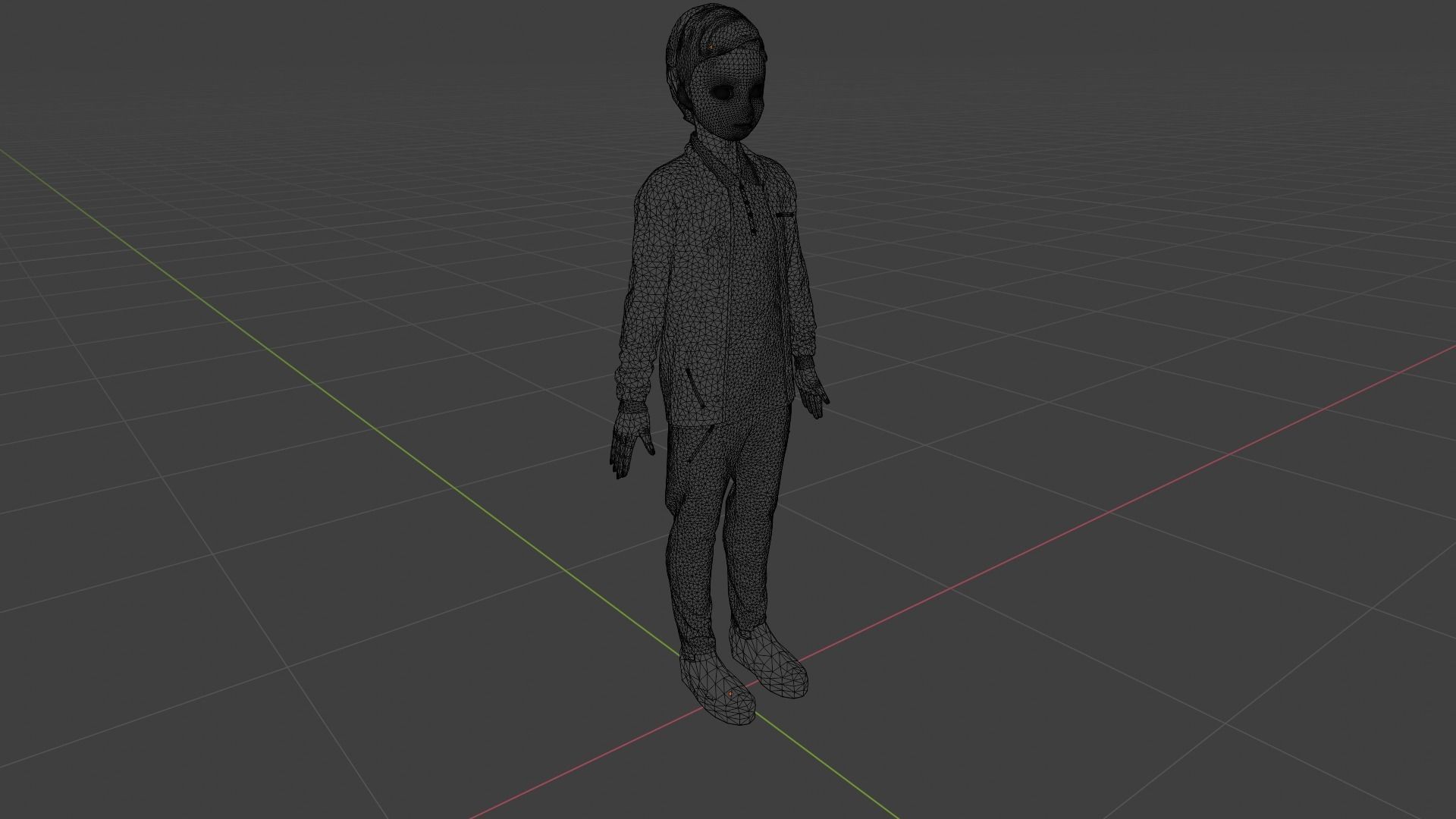 Cartoon Character Low-poly 3D model_9