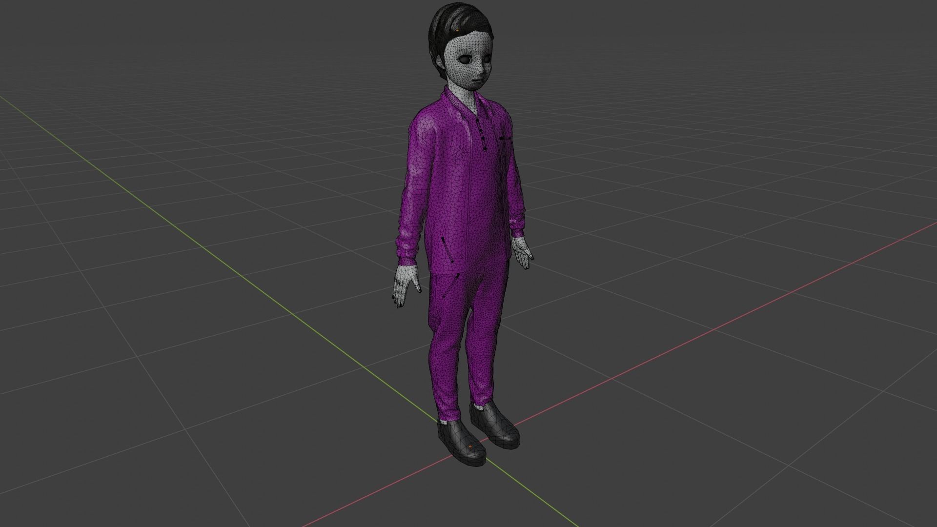 Cartoon Character Low-poly 3D model_8