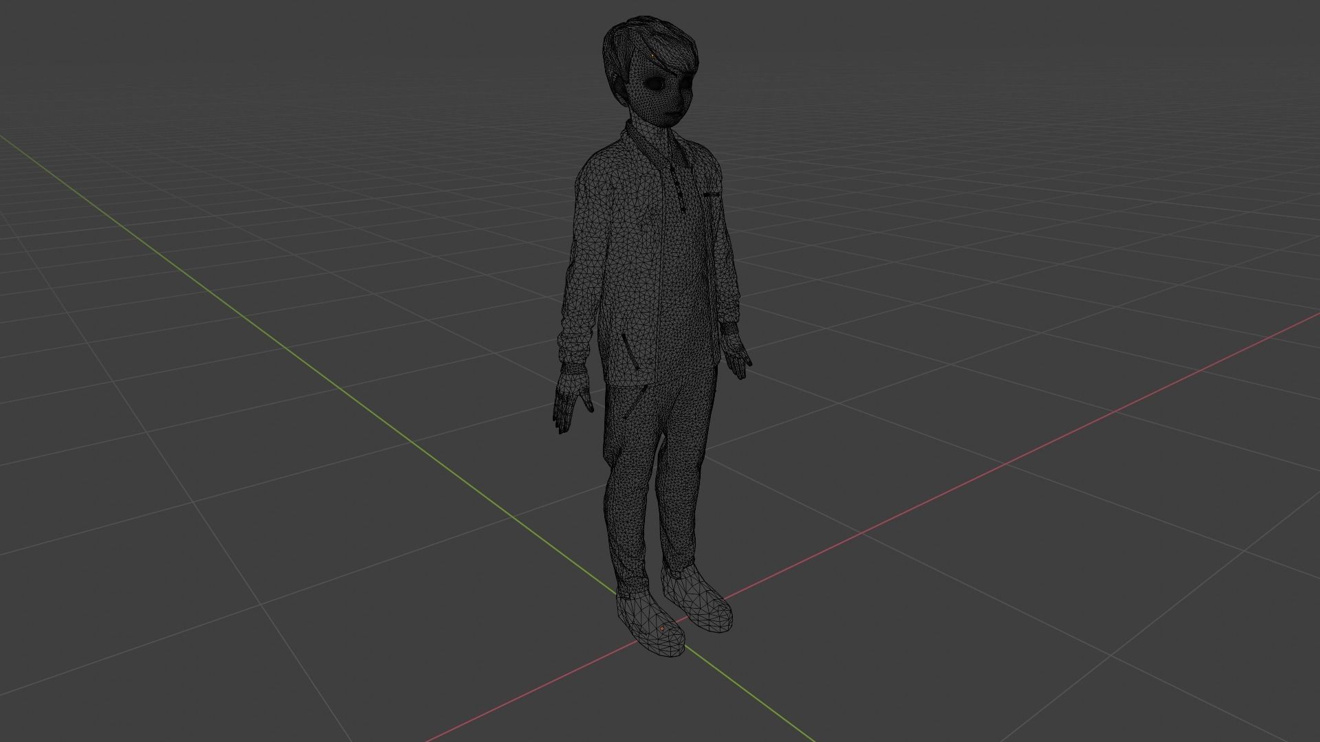 Cartoon Character Low-poly 3D model_9