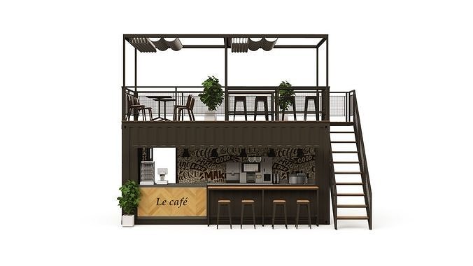 Cafe Container 5 3D model