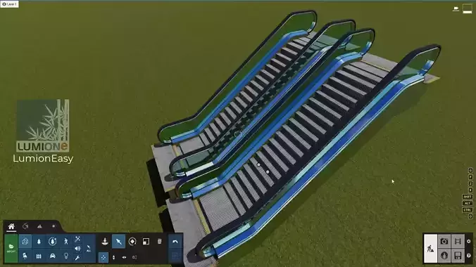 Escalator animated for Lumion