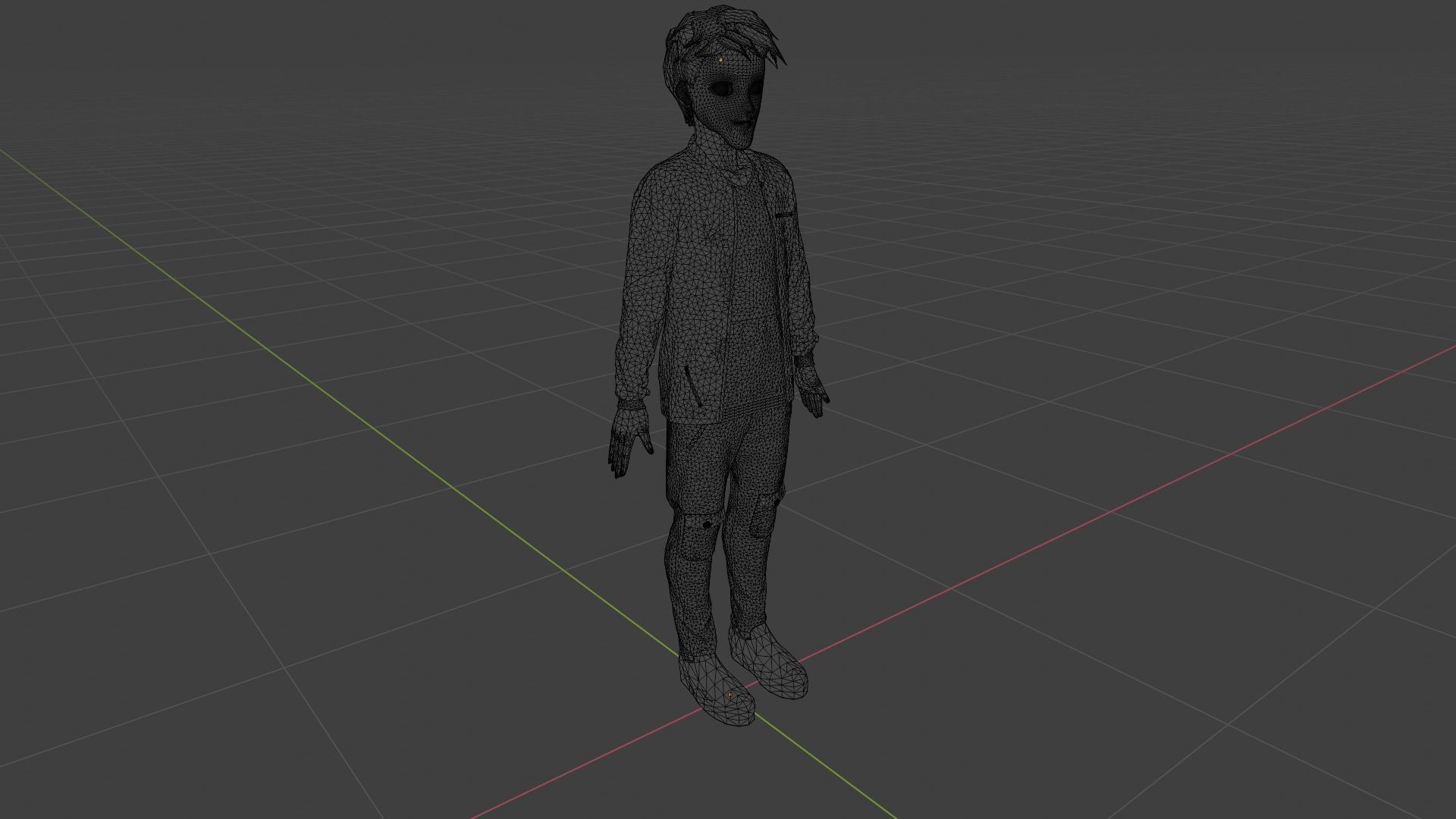 Cartoon Character Low-poly 3D model_9