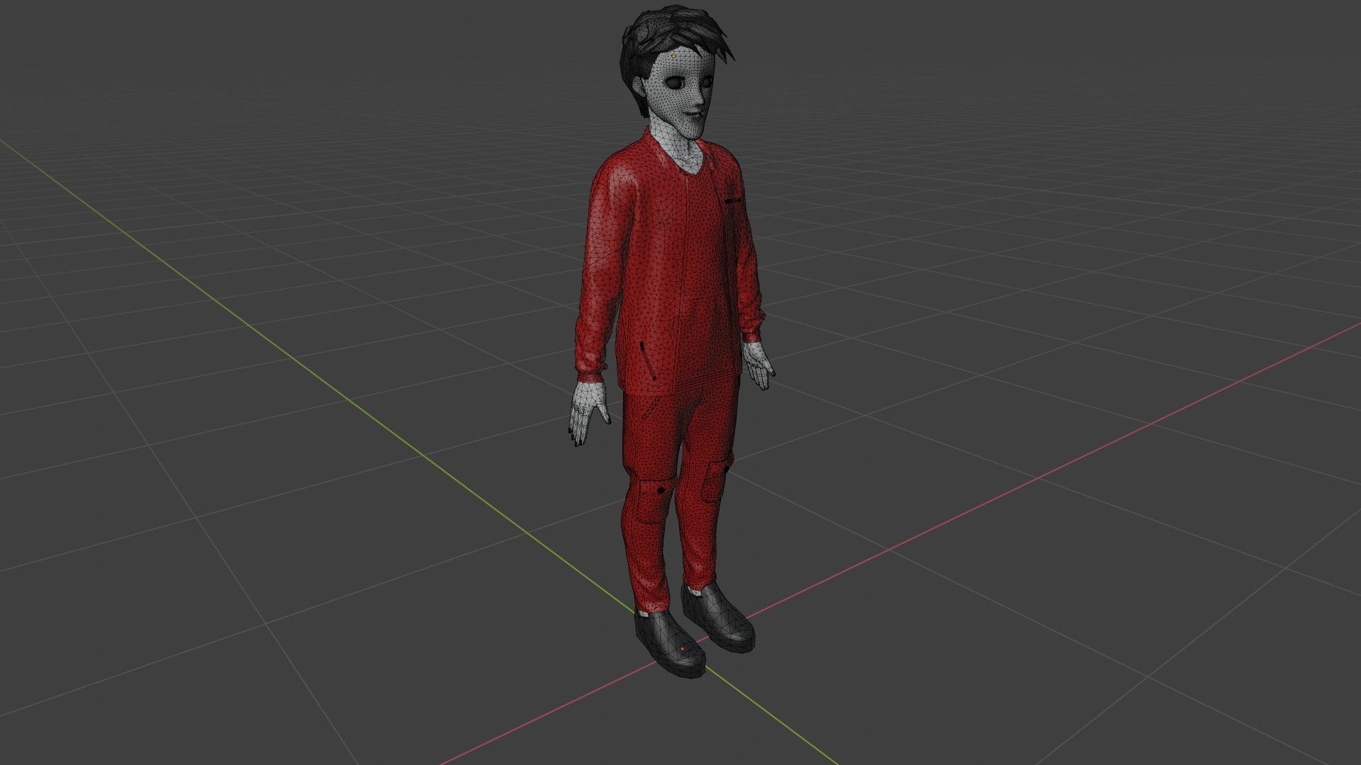 Cartoon Character Low-poly 3D model_8