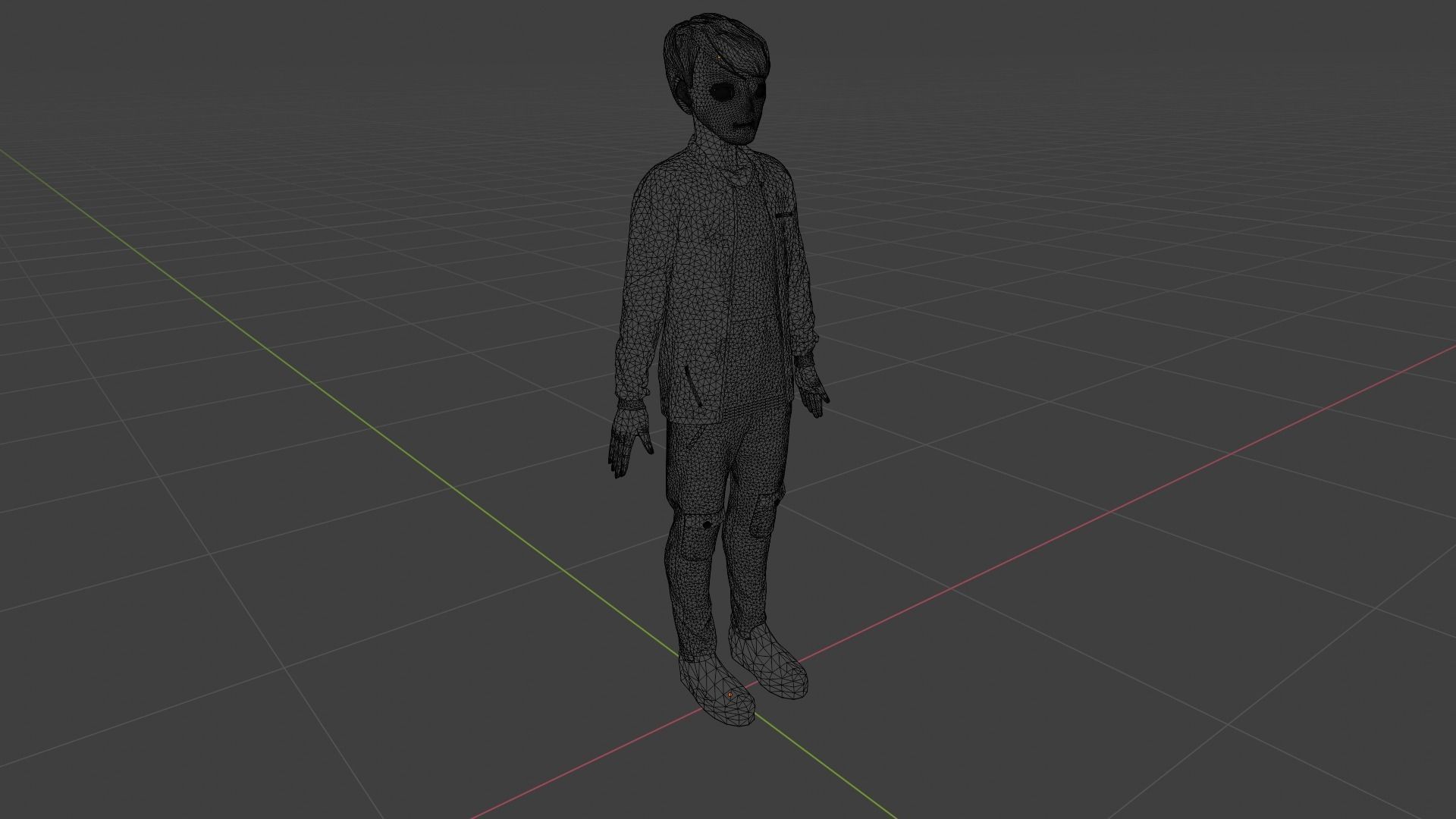 Cartoon Character Low-poly 3D model_9