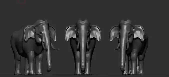 Asian Elephant  3D print model
