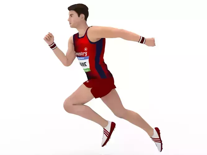 Athlete Runner 3D model
