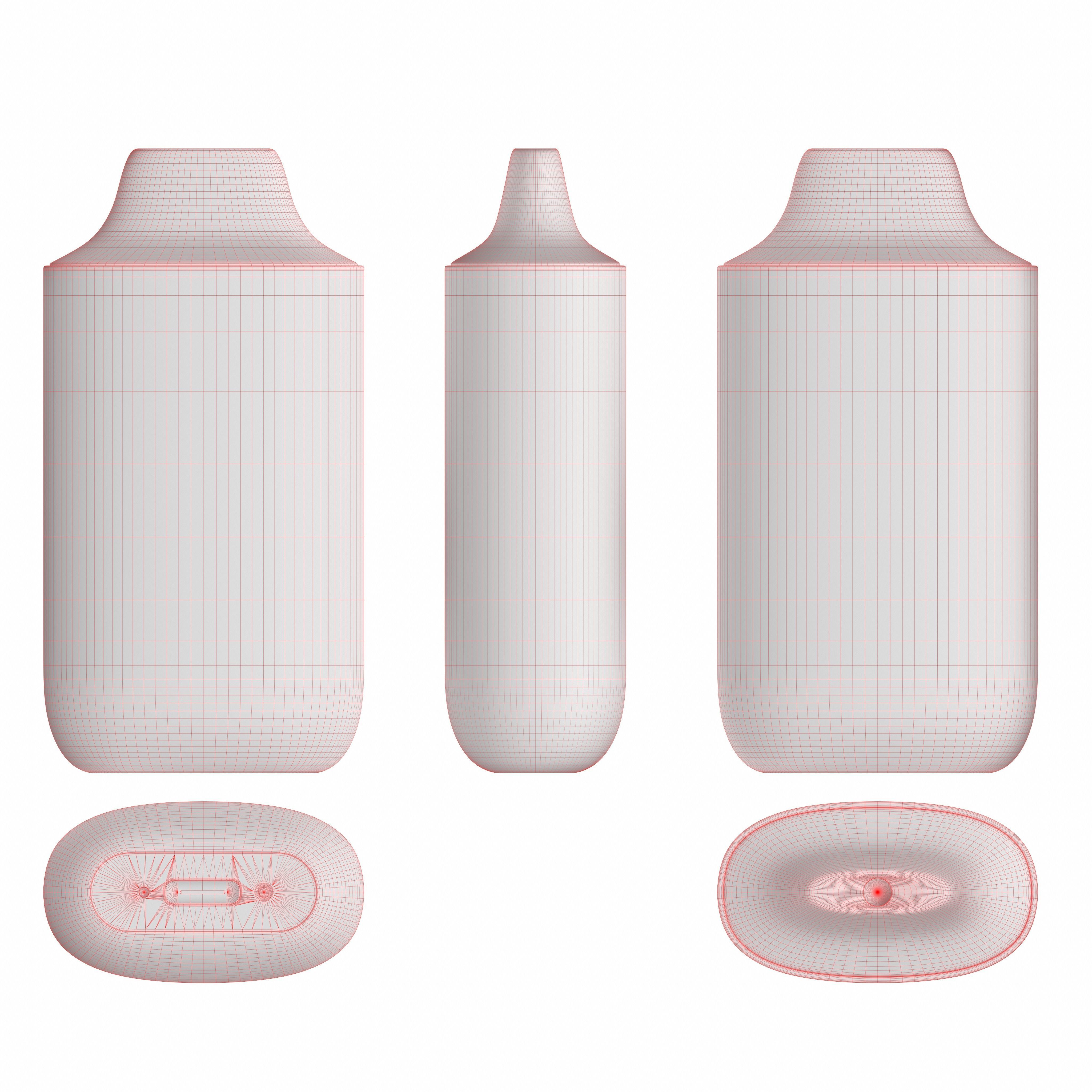 Vozol Star 6000 Cool Mint Low-poly 3D model_10