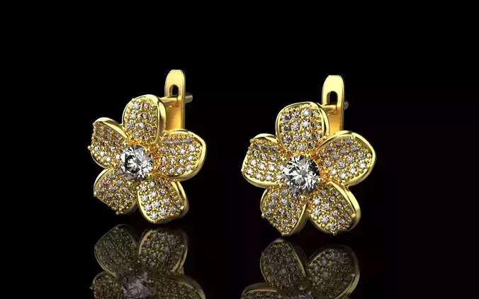 flower earring model 285