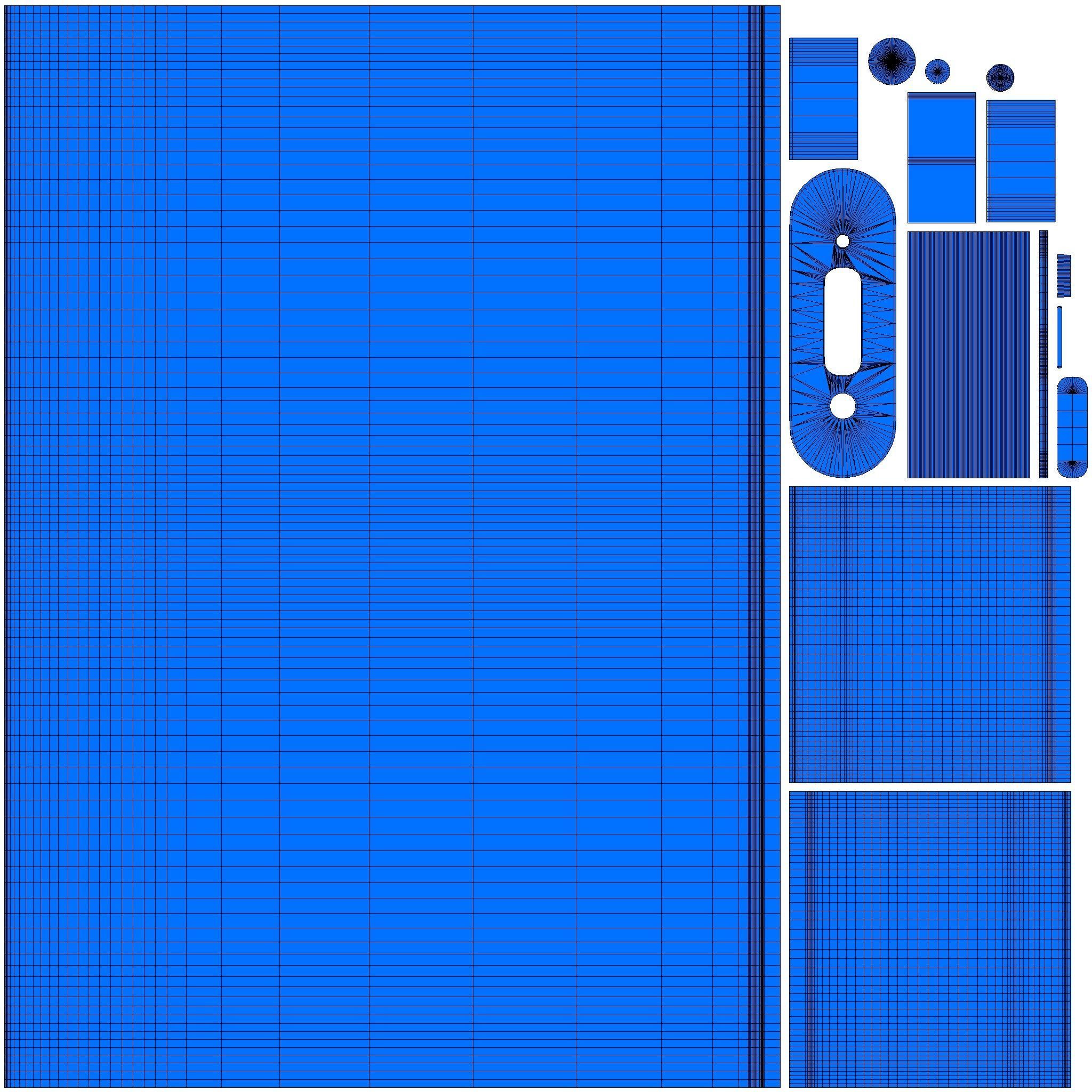 Vozol Star 6000 Mango Peach Pineapple Low-poly 3D model_10