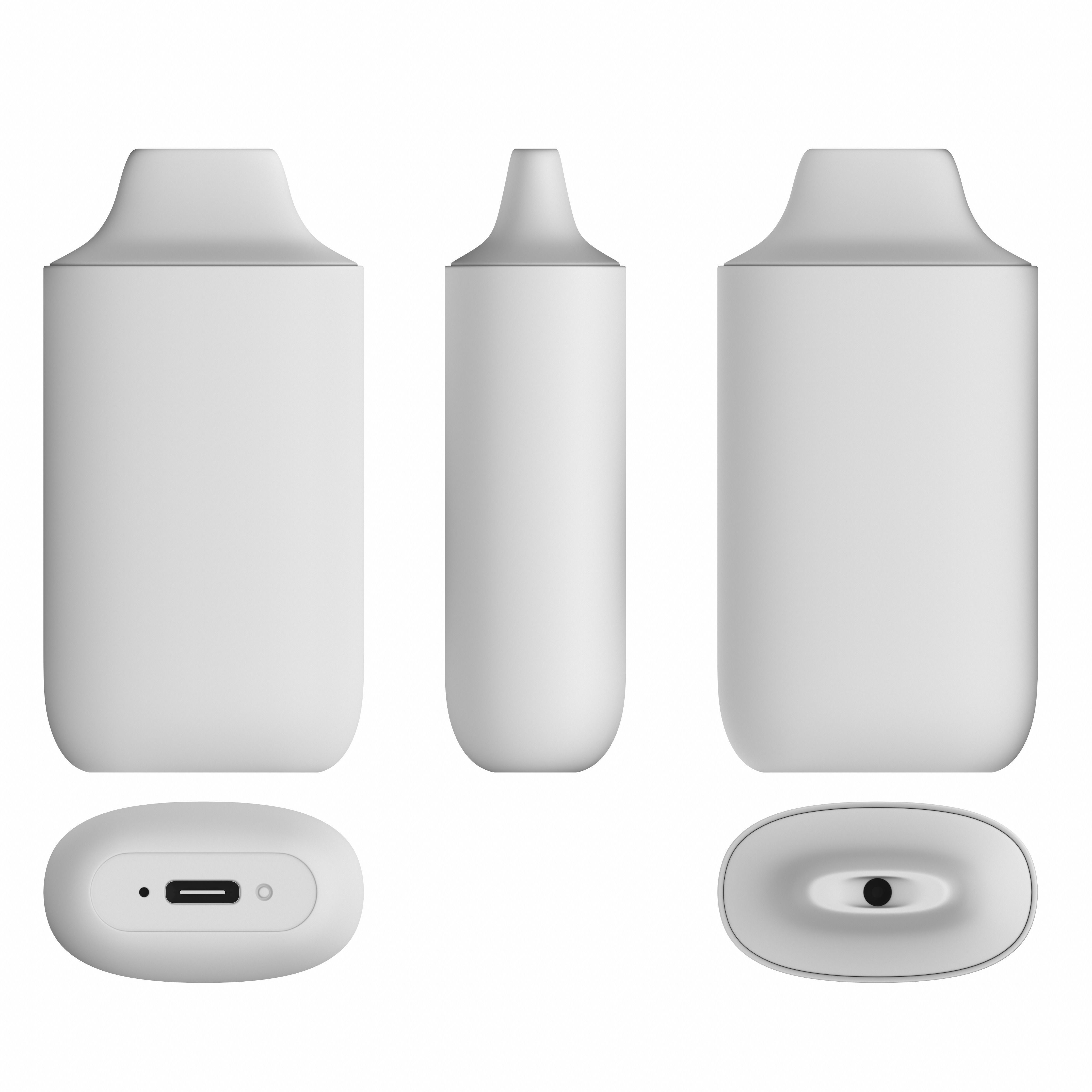 Vozol Star 6000 Mango Peach Pineapple Low-poly 3D model_5