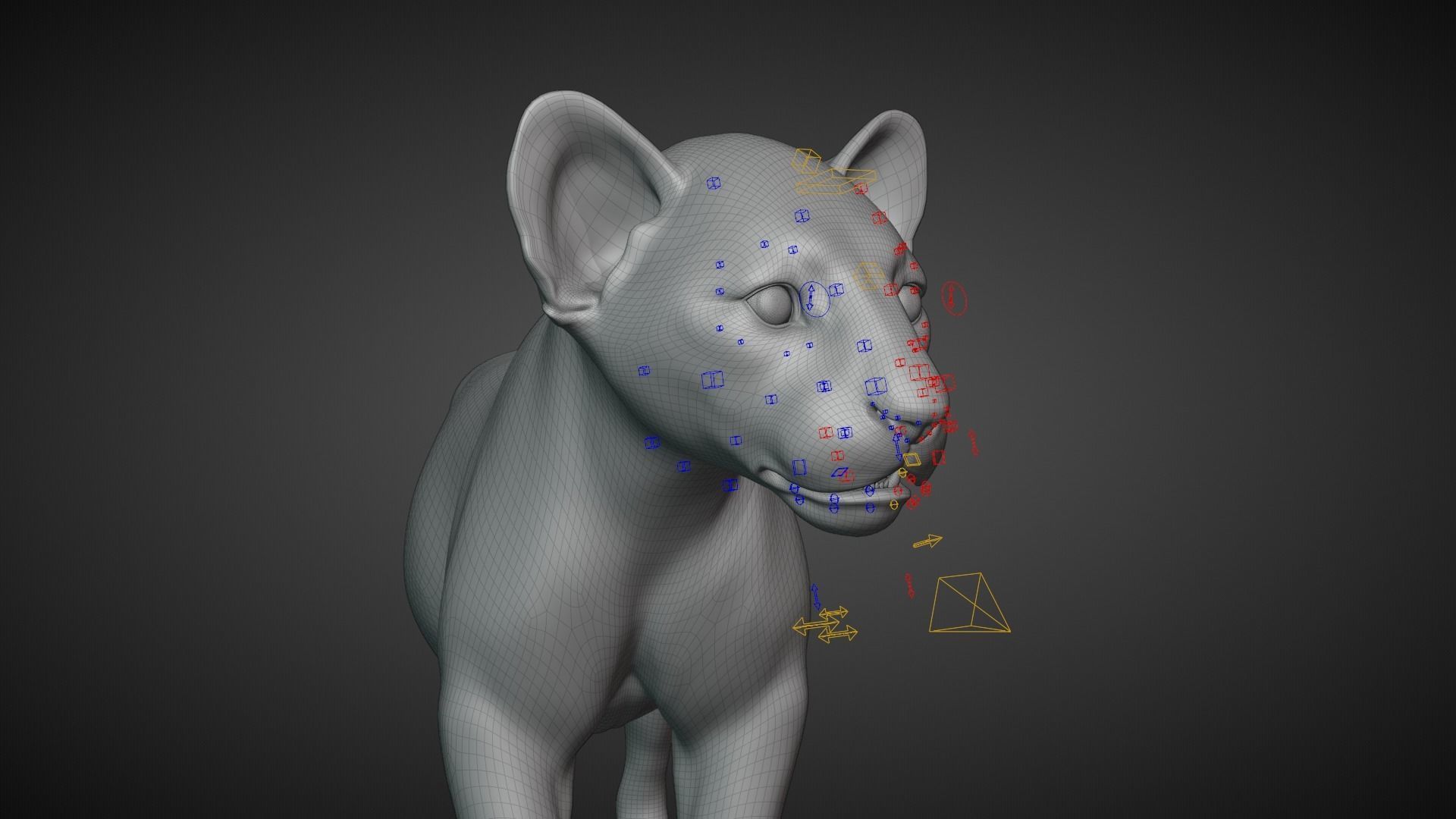 Lion Cub Animated VFX Grace 3D model_17