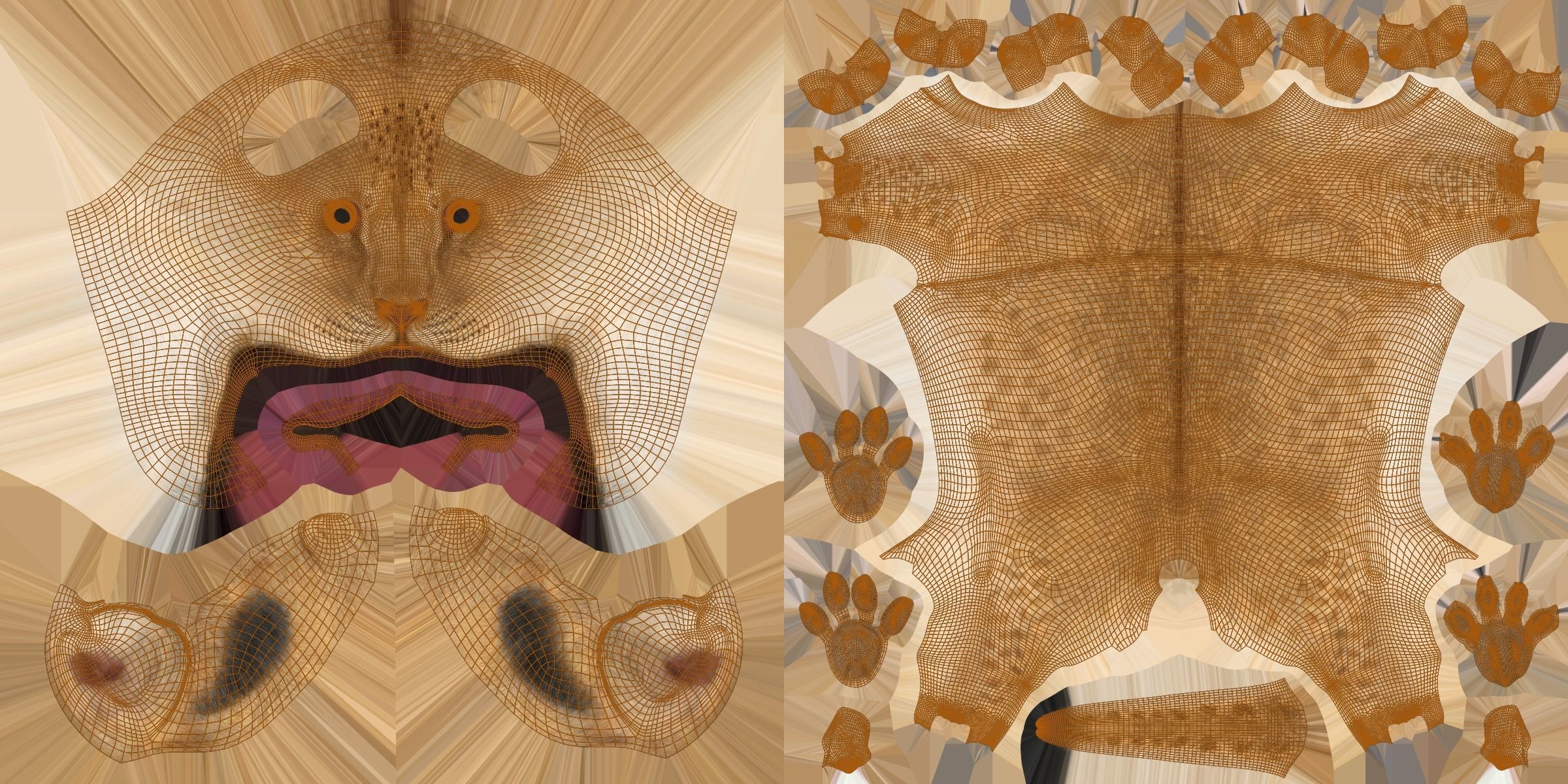 Lion Cub Animated VFX Grace 3D model_32