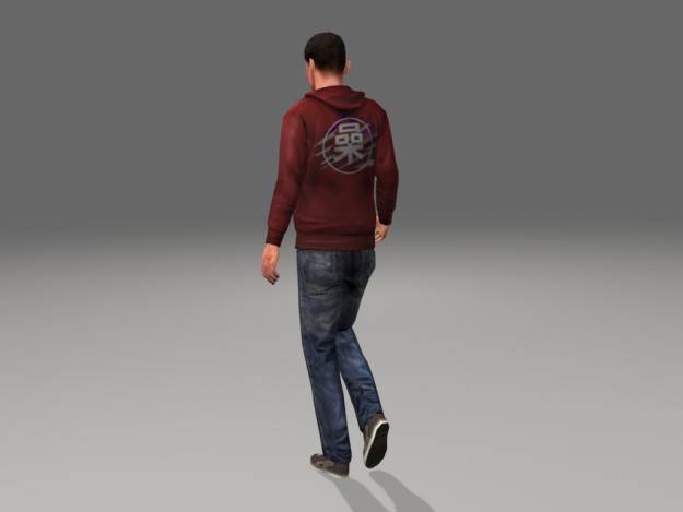 Michael-teen Animated Low-poly 3D model_19