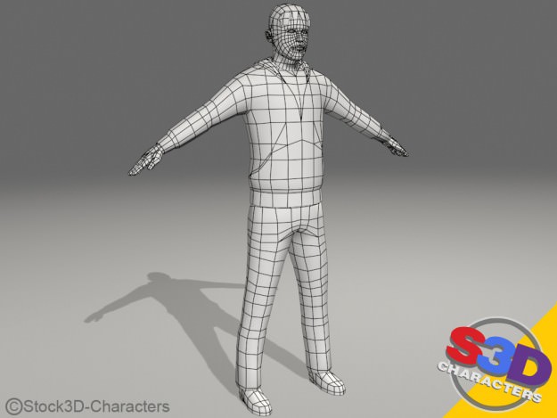 Michael-teen Animated Low-poly 3D model_20