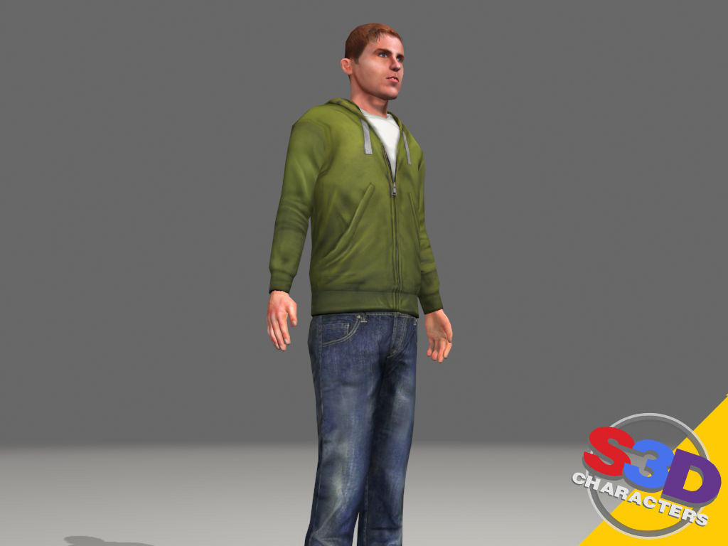 Michael-teen Animated Low-poly 3D model_7