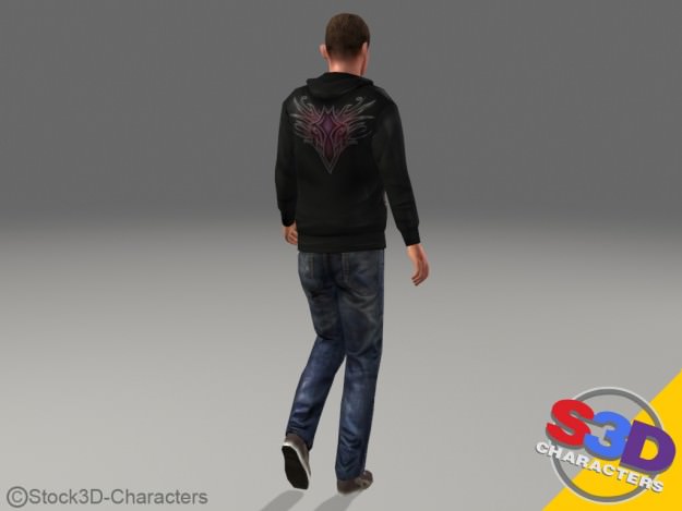 Michael-teen Animated Low-poly 3D model_18