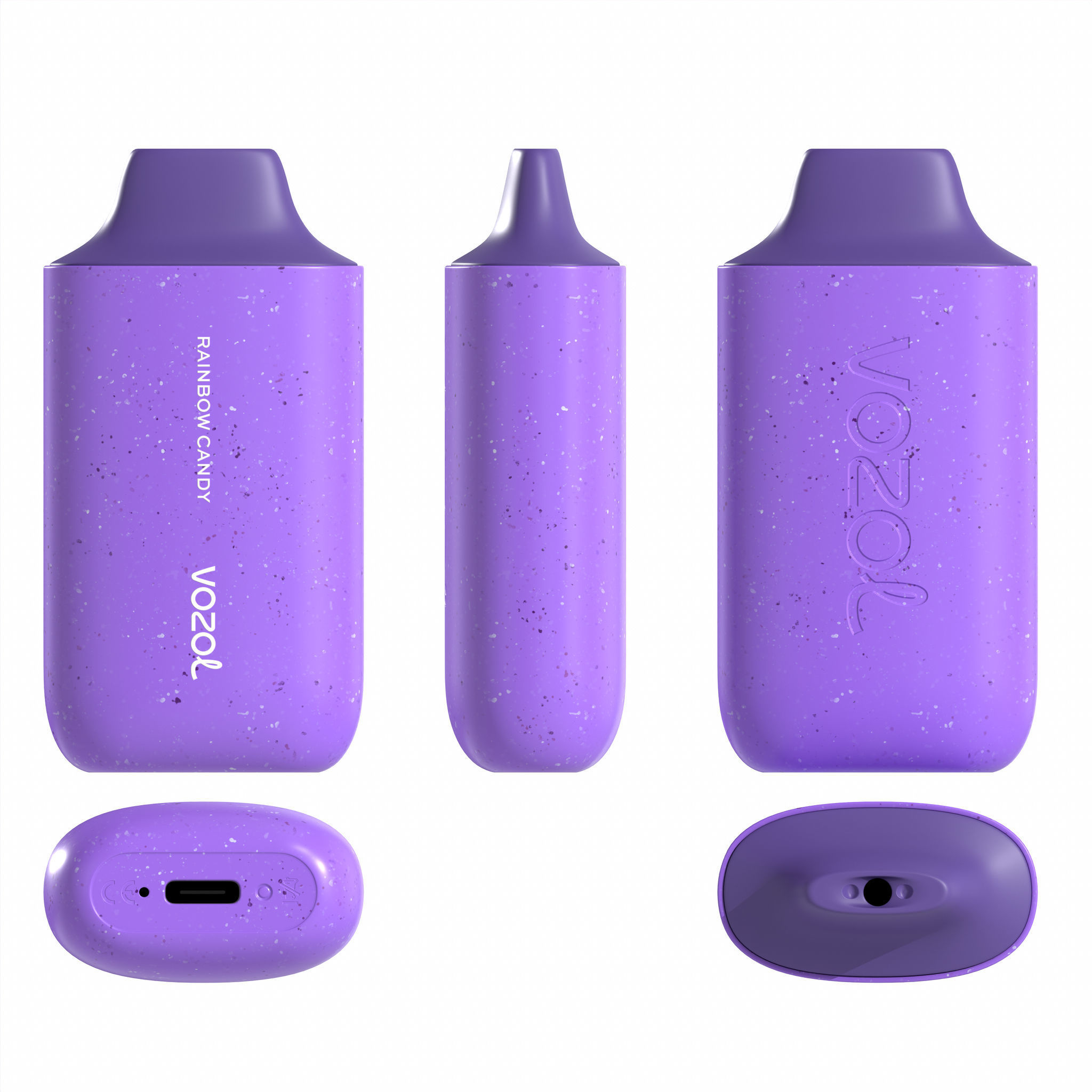 Vozol Star 6000 Rainbow Candy Low-poly 3D model_4