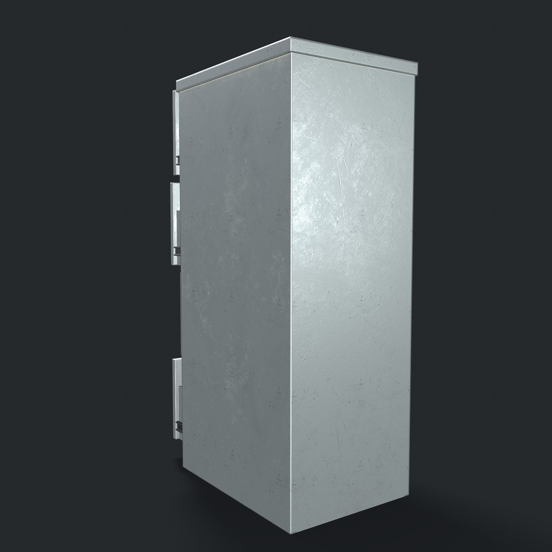 Filing Cabinet Low-poly 3D model_4