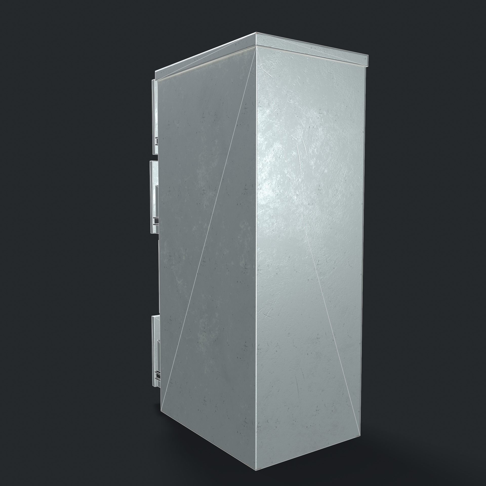 Filing Cabinet Low-poly 3D model_12