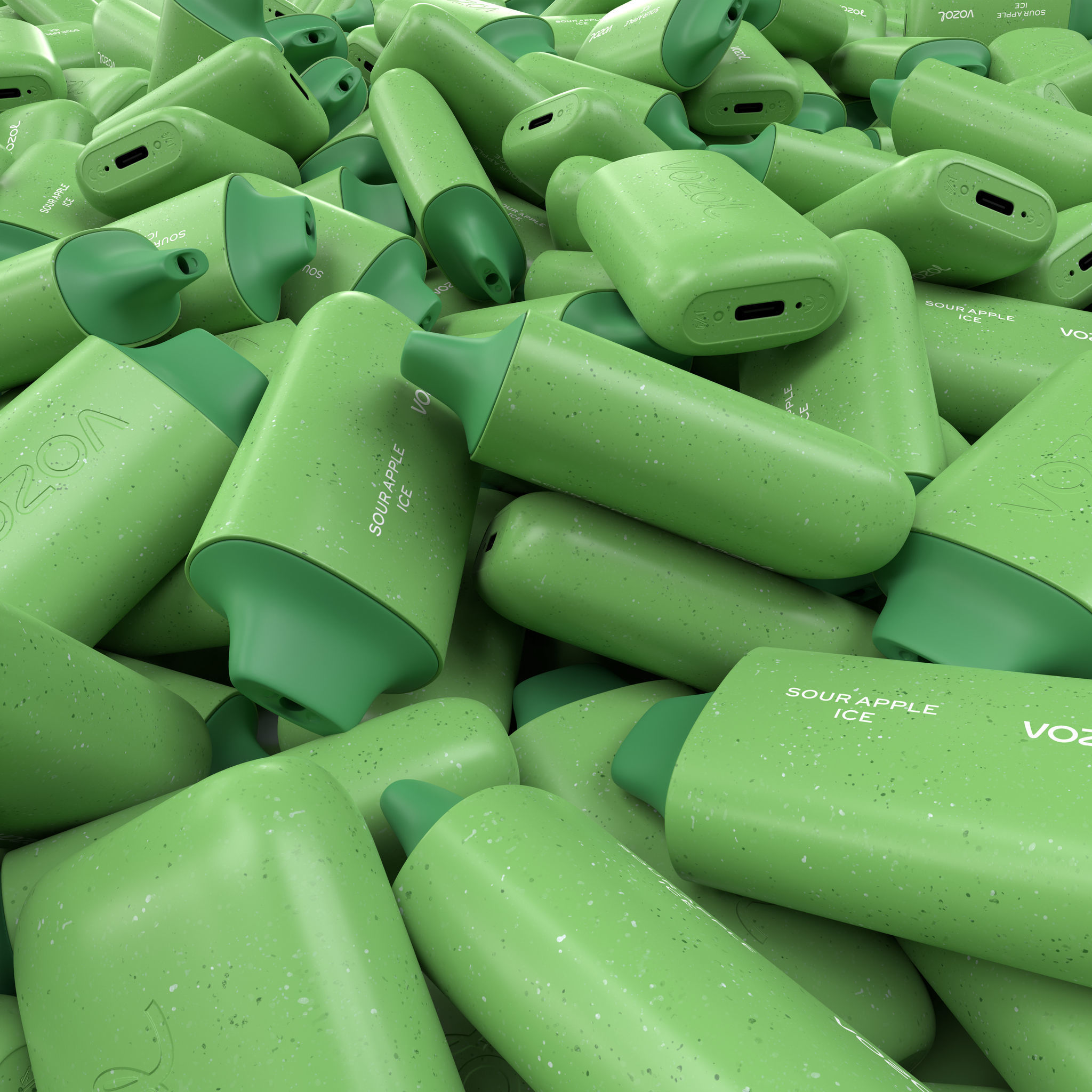 Vozol Star 6000 Sour Apple Ice Low-poly 3D model_3