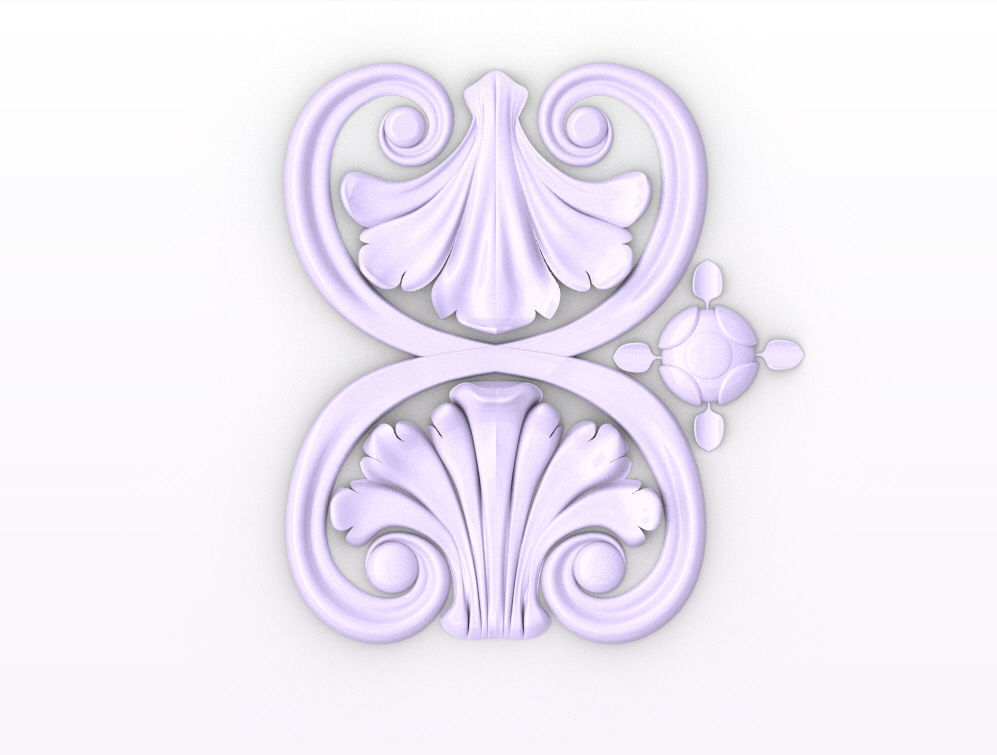 Ornamental Linear Pattern Col 1 3D model_14