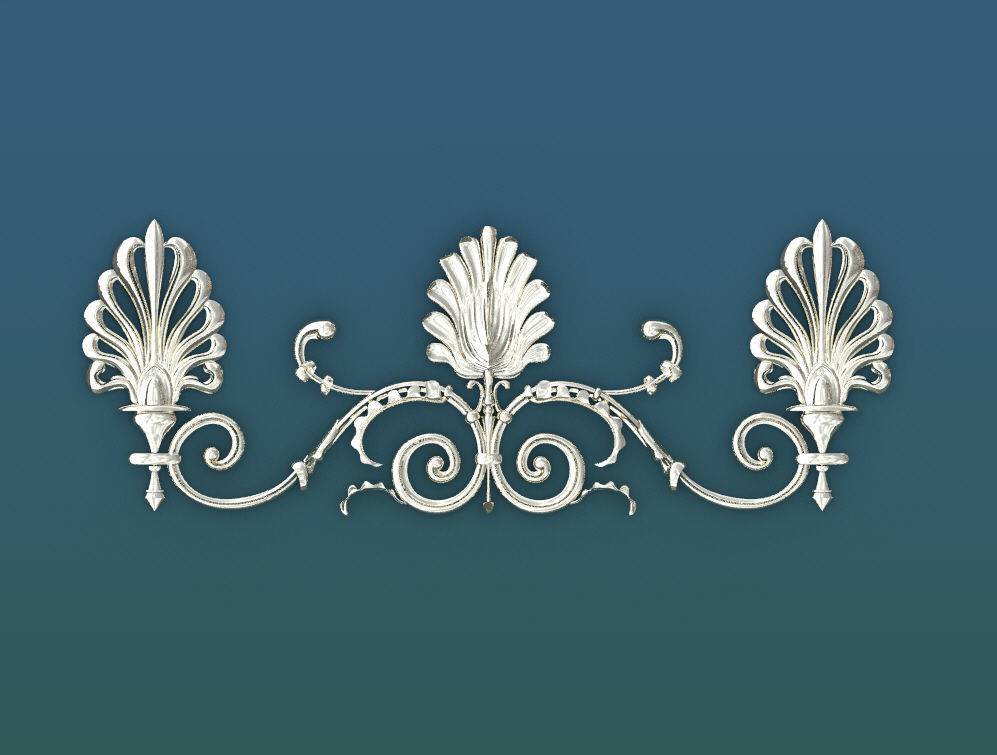 Ornamental Linear Pattern Col 1 3D model_7