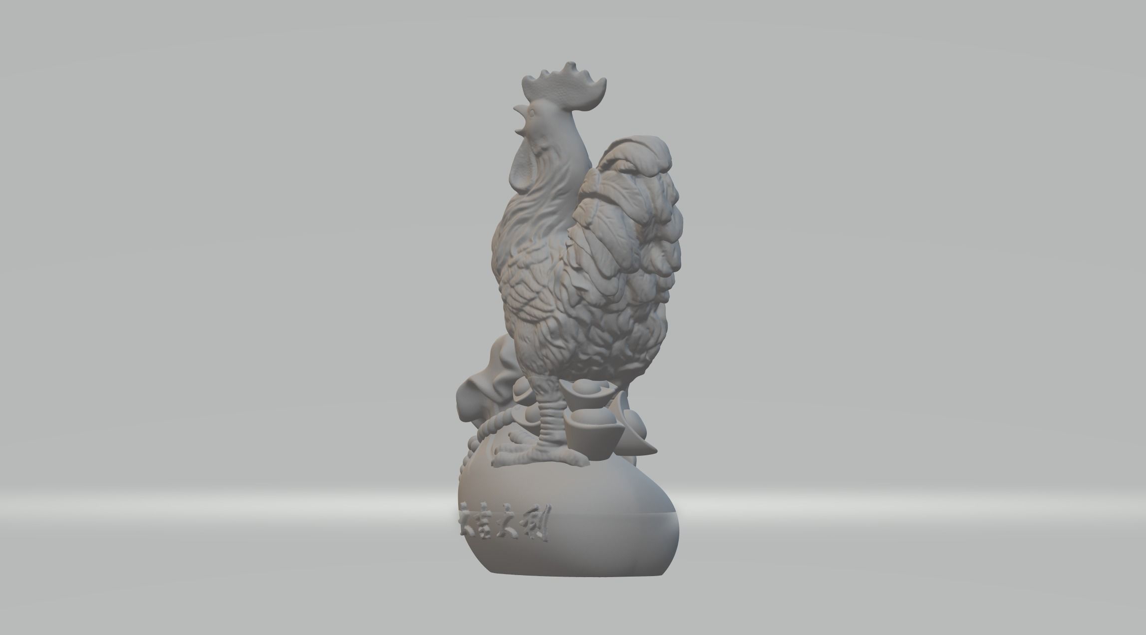  Luck Rooster Chicken 3D print model_1