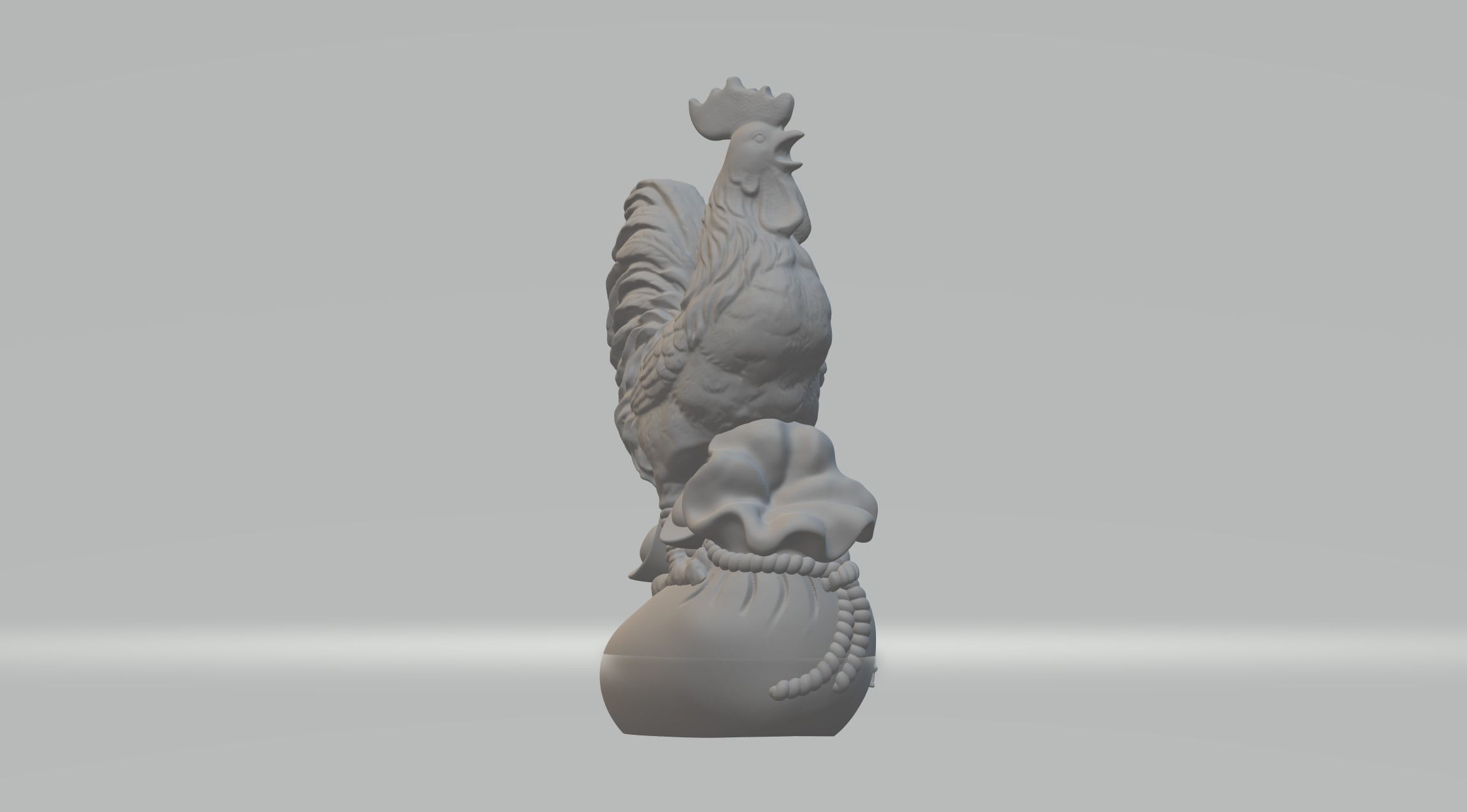  Luck Rooster Chicken 3D print model_3