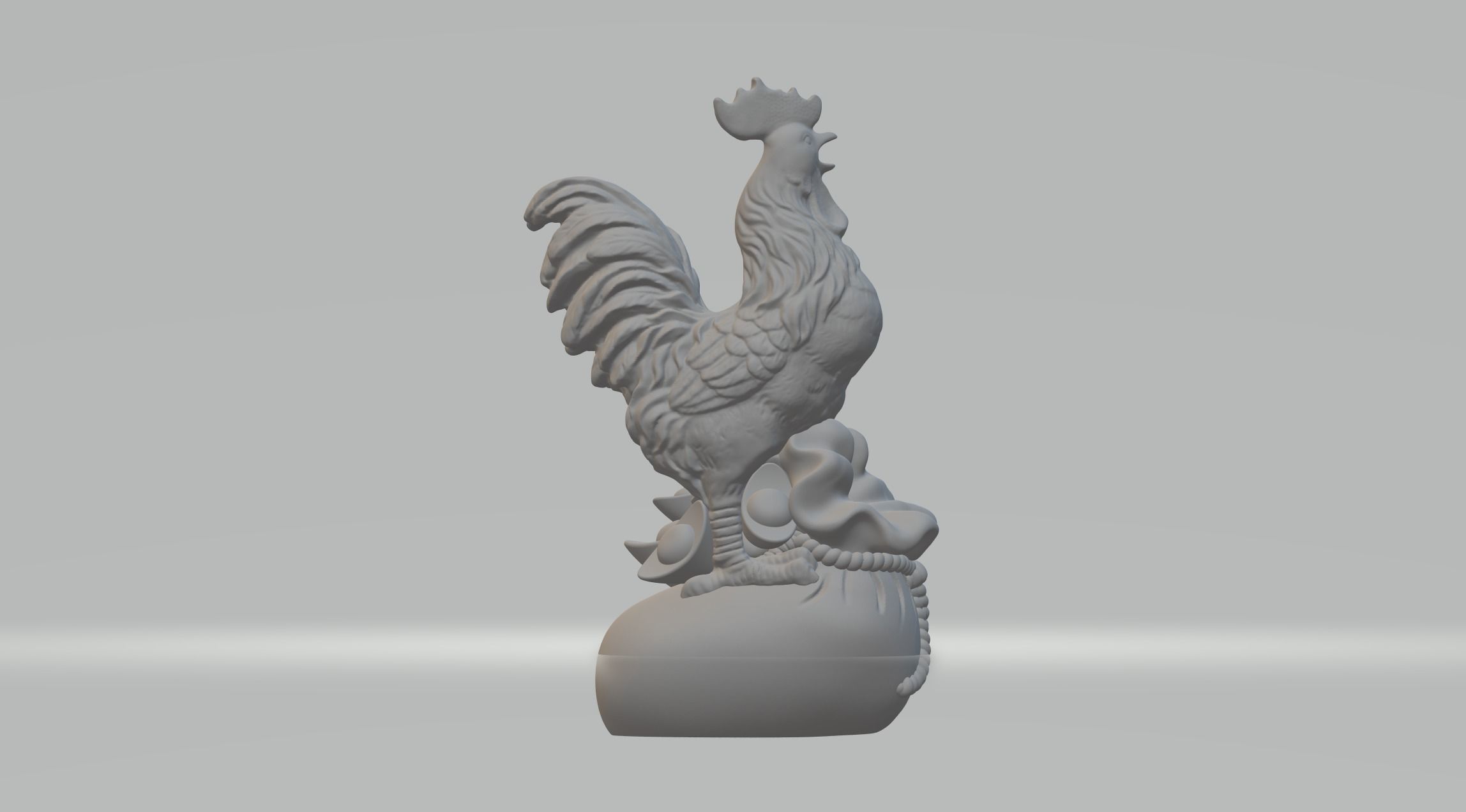  Luck Rooster Chicken 3D print model_2