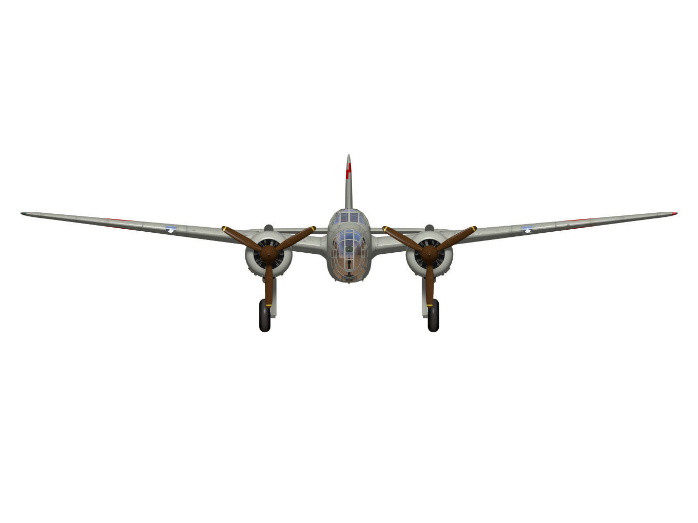 kawasaki Ki48 Lily 3D model_10