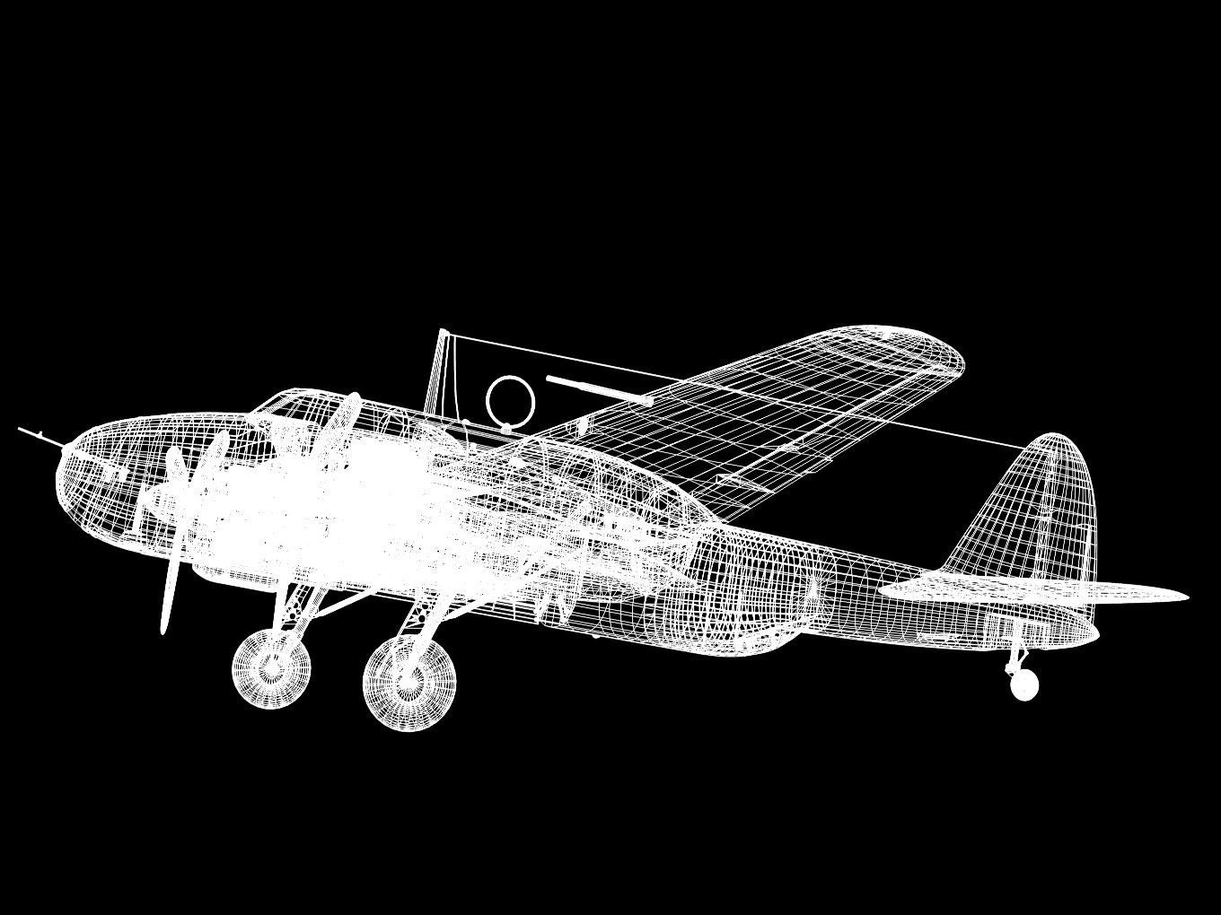 kawasaki Ki48 Lily 3D model_14