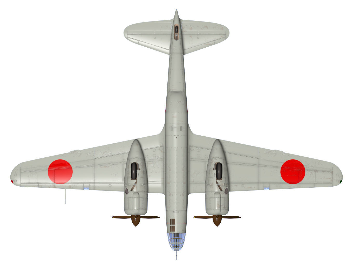 kawasaki Ki48 Lily 3D model_12