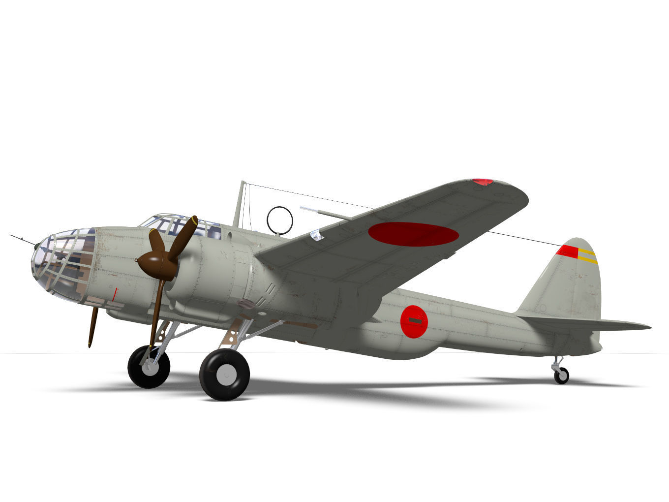 kawasaki Ki48 Lily 3D model_5