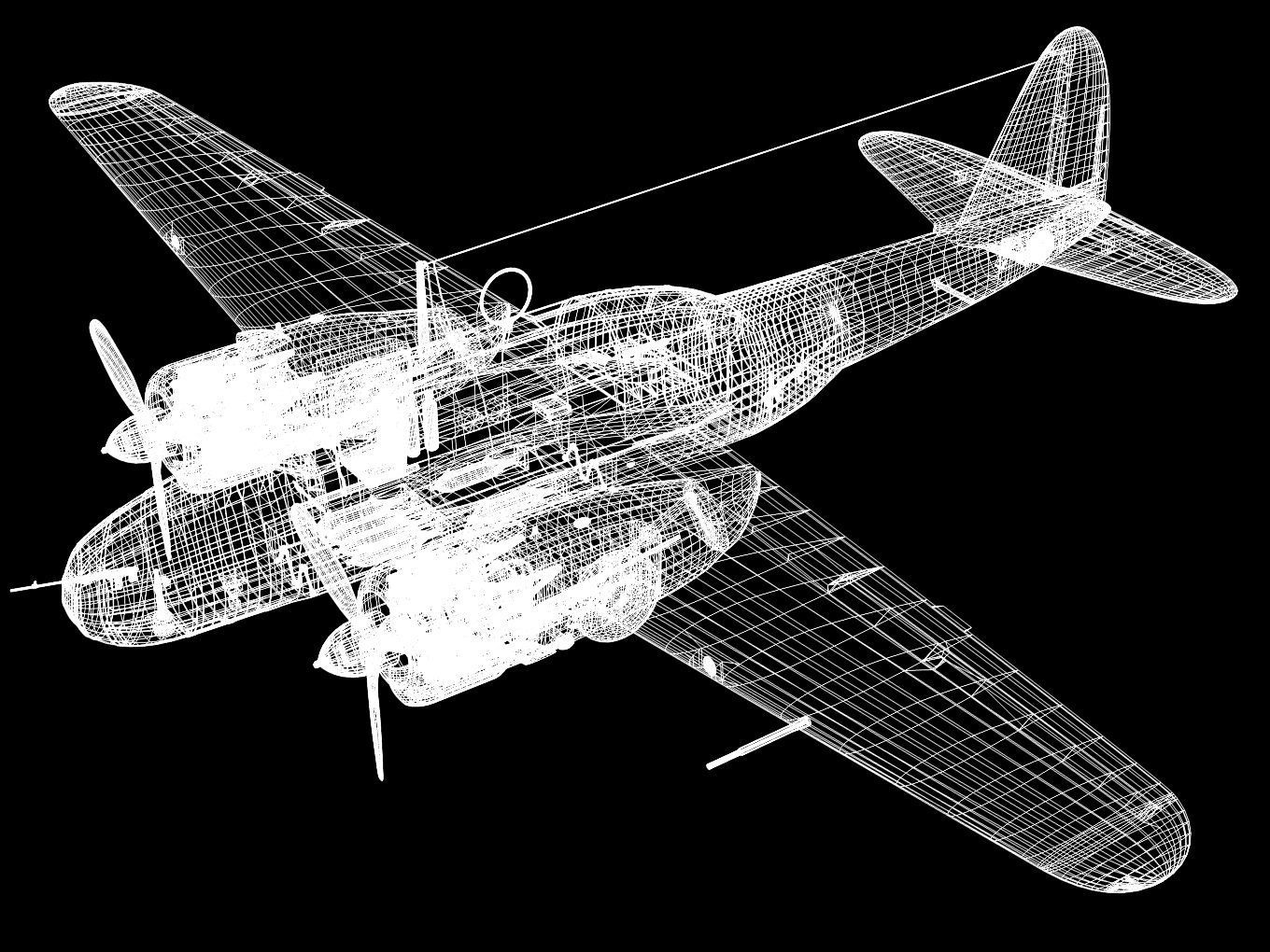 kawasaki Ki48 Lily 3D model_13