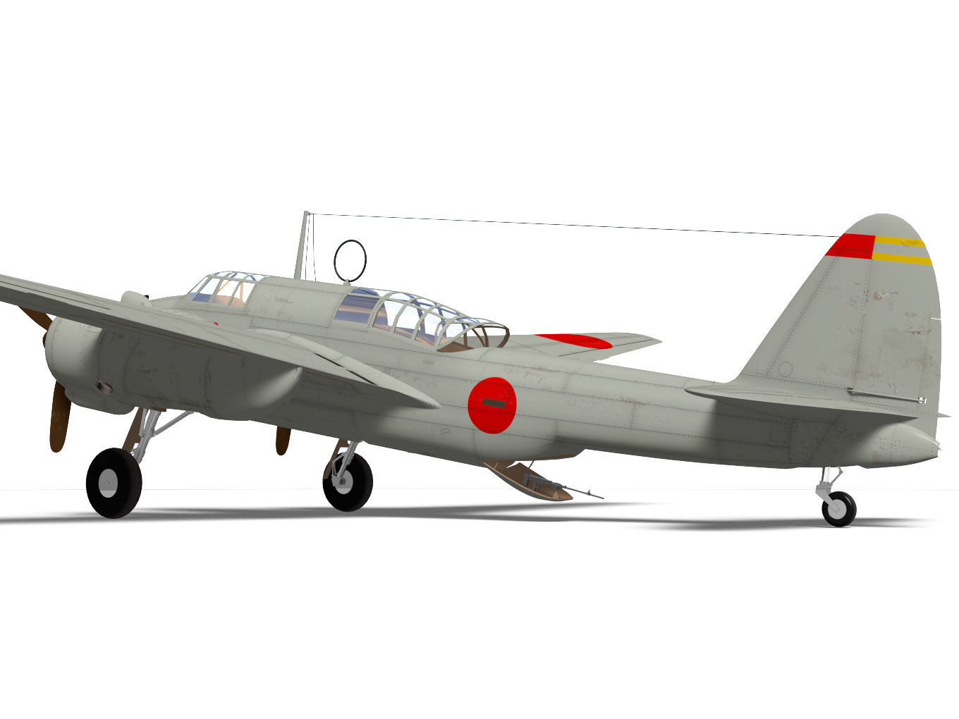 kawasaki Ki48 Lily 3D model_6