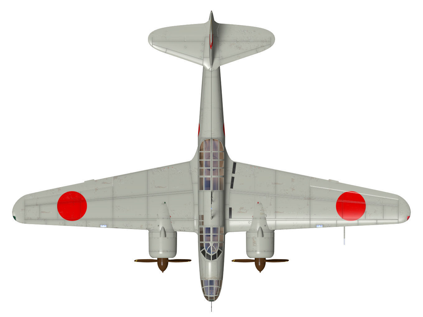 kawasaki Ki48 Lily 3D model_11