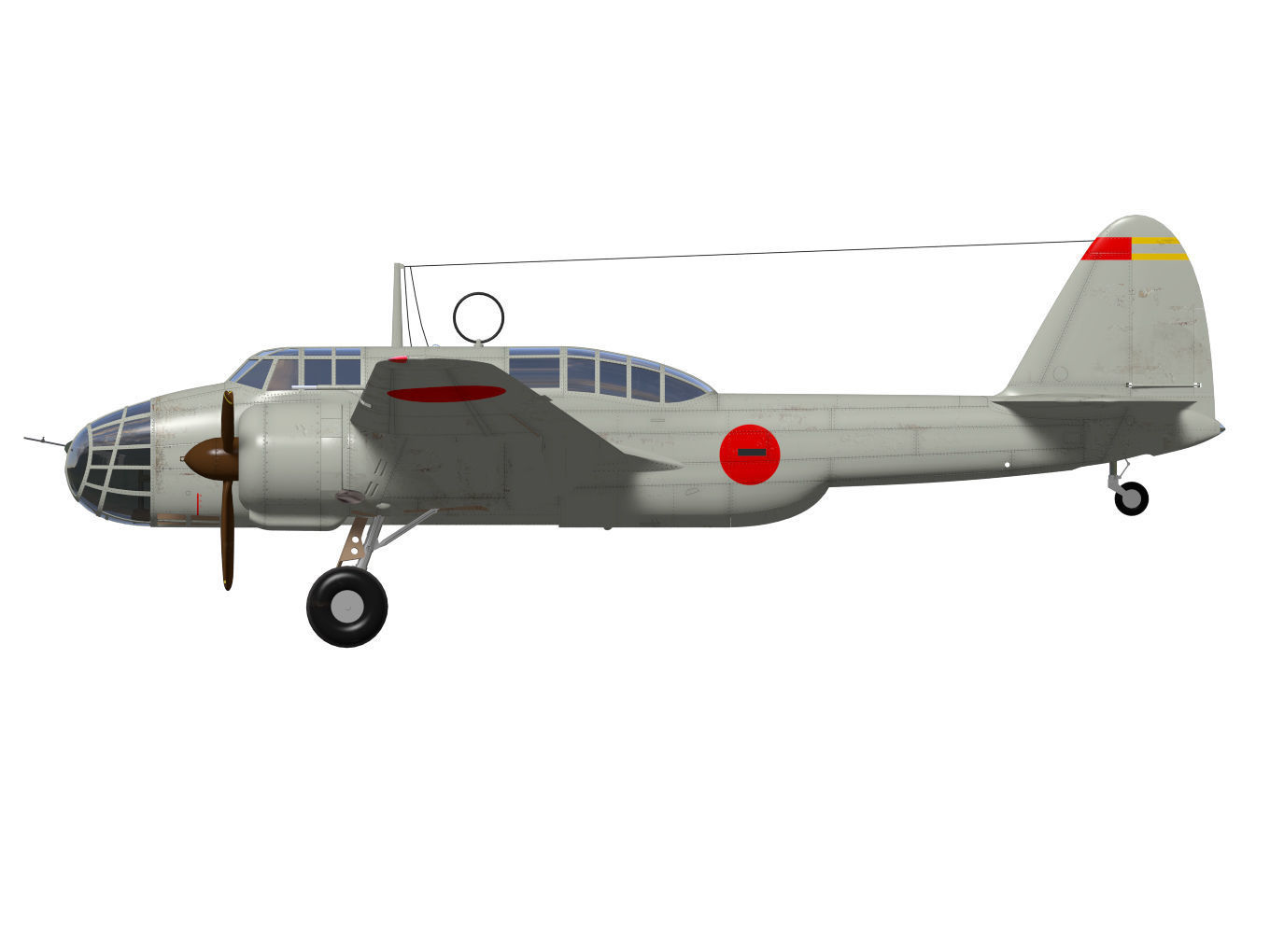 kawasaki Ki48 Lily 3D model_9