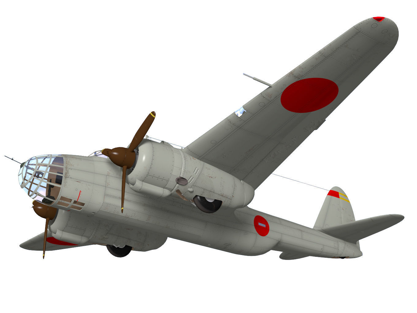kawasaki Ki48 Lily 3D model_3
