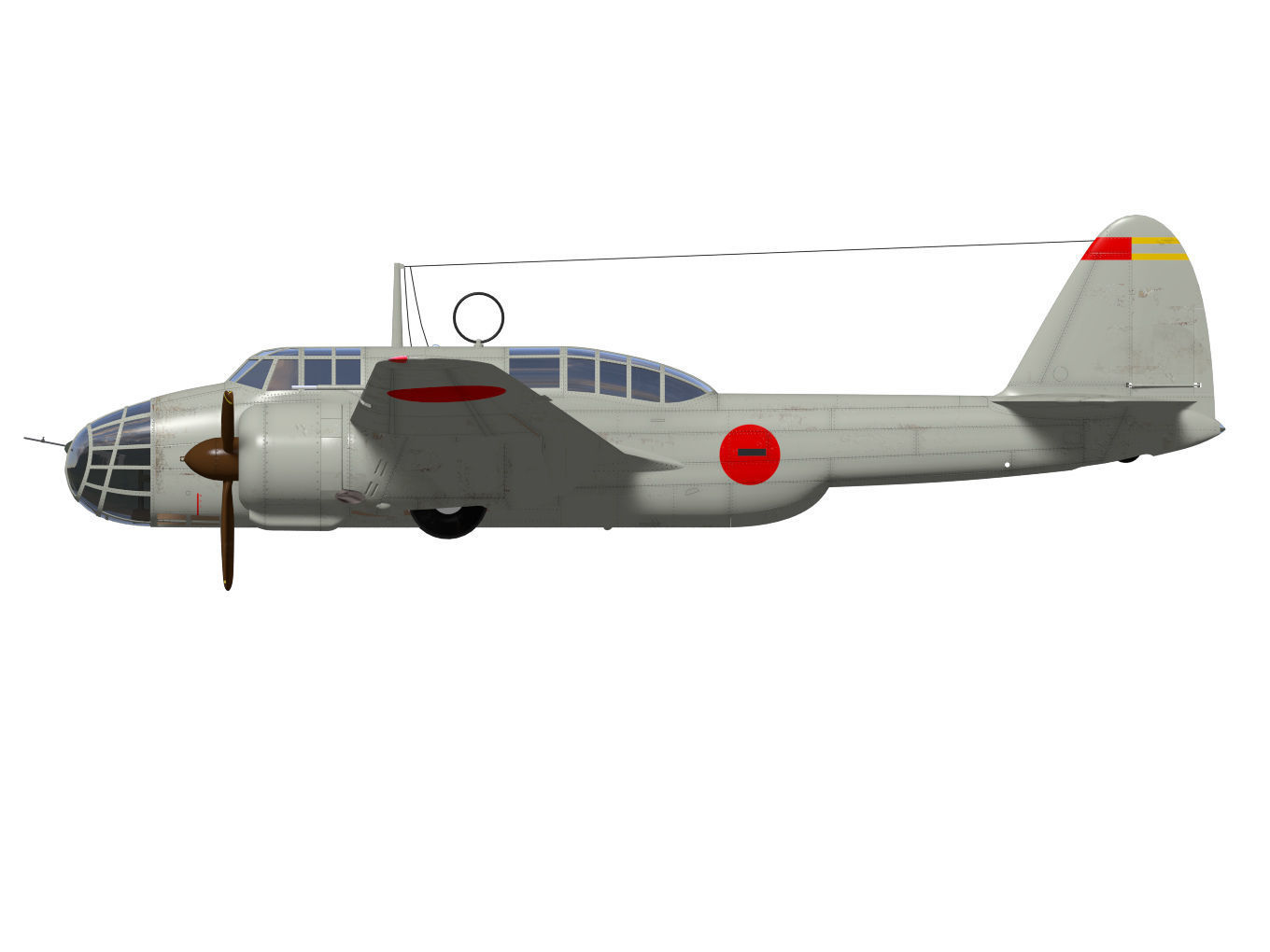 kawasaki Ki48 Lily 3D model_8