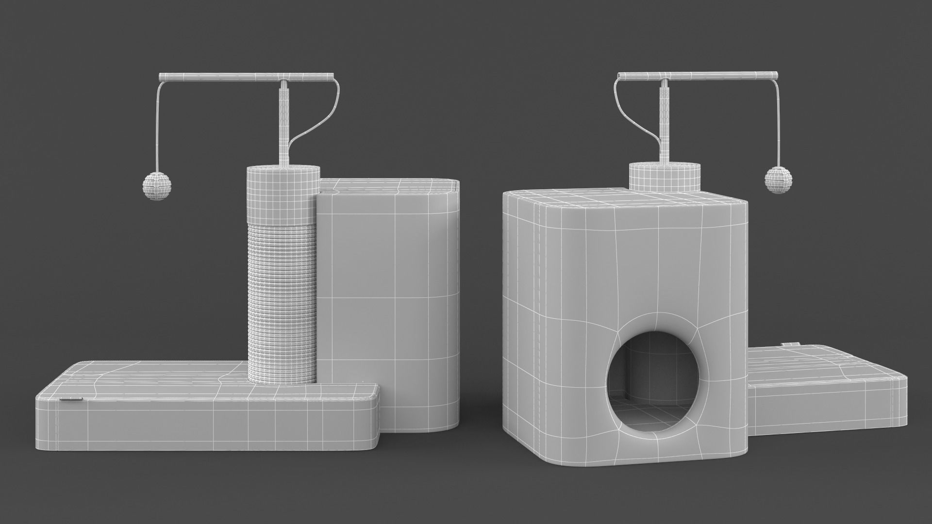 Cat House 3D model_5