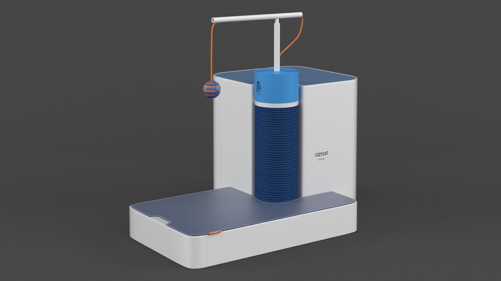 Cat House 3D model_2