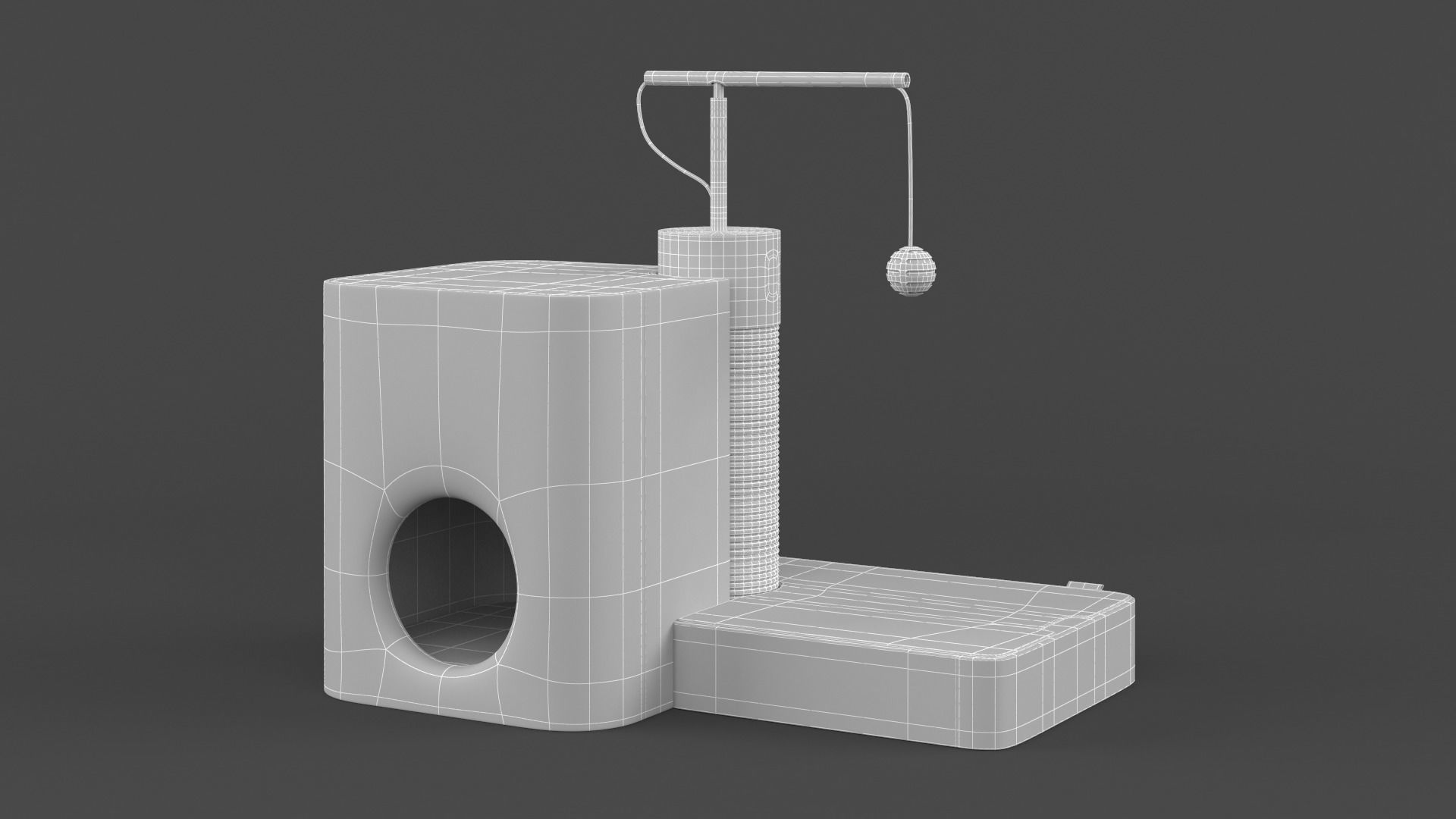 Cat House 3D model_9