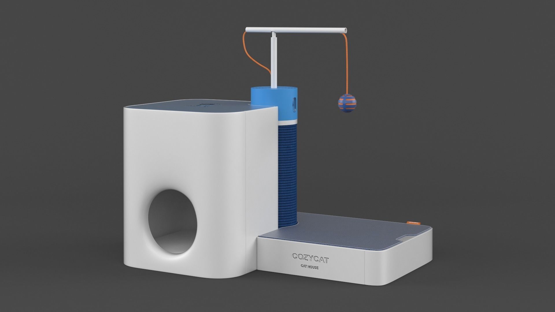 Cat House 3D model_4